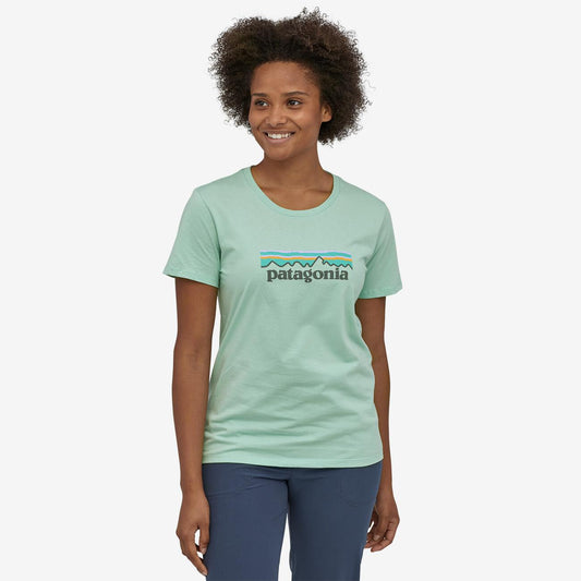 T-shirt imprimé vert pâle en coton bio - Pastel P6
