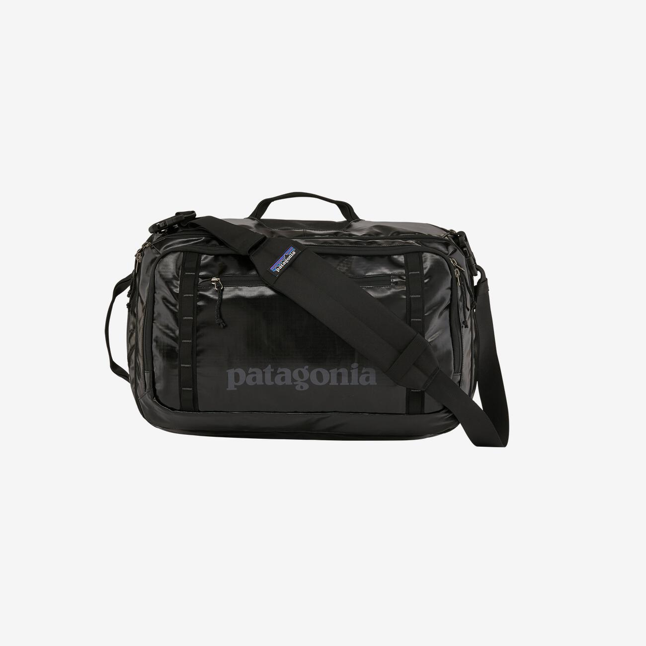 Sac à dos noir en polyester et nylon recyclé - black hole