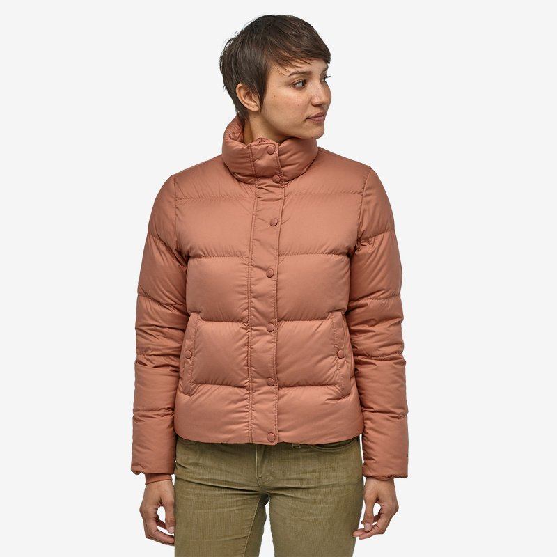 Doudoune rose recyclée - silent down