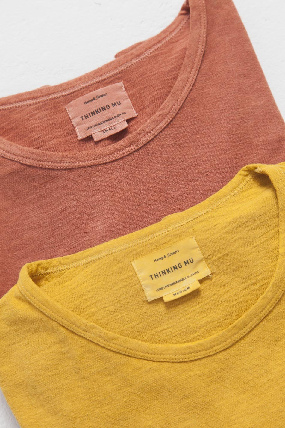 T-shirt terracota en chanvre et coton bio