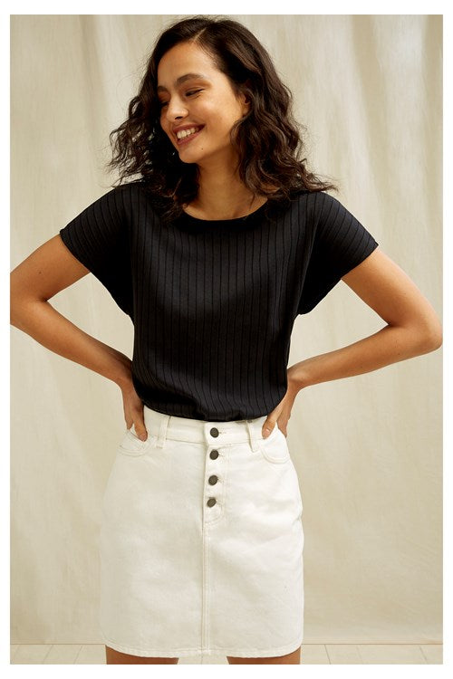 T-shirt rayé en tencel et coton bio - Gretchen