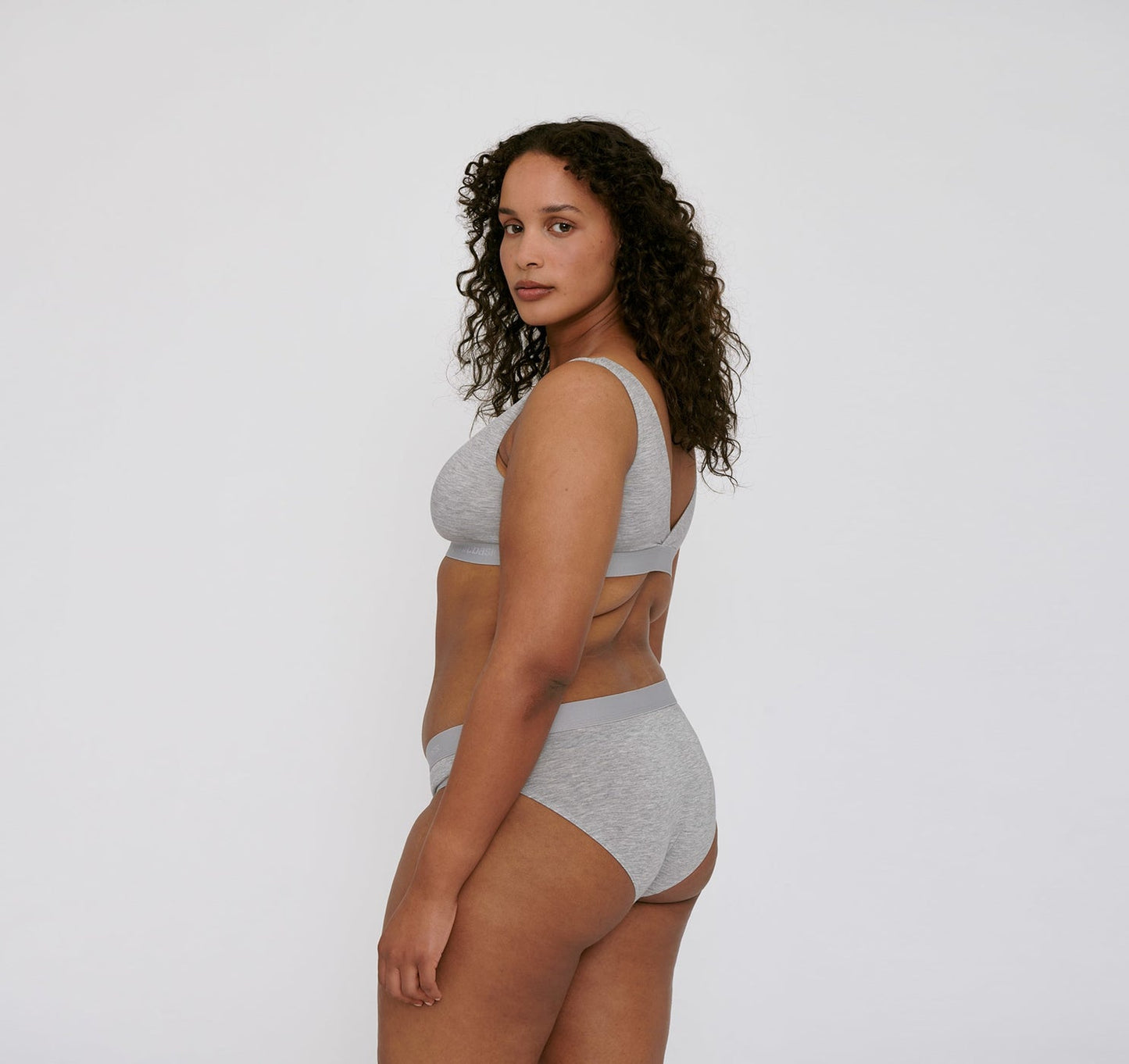 Pack 2 culottes grises en tencel - grey melange