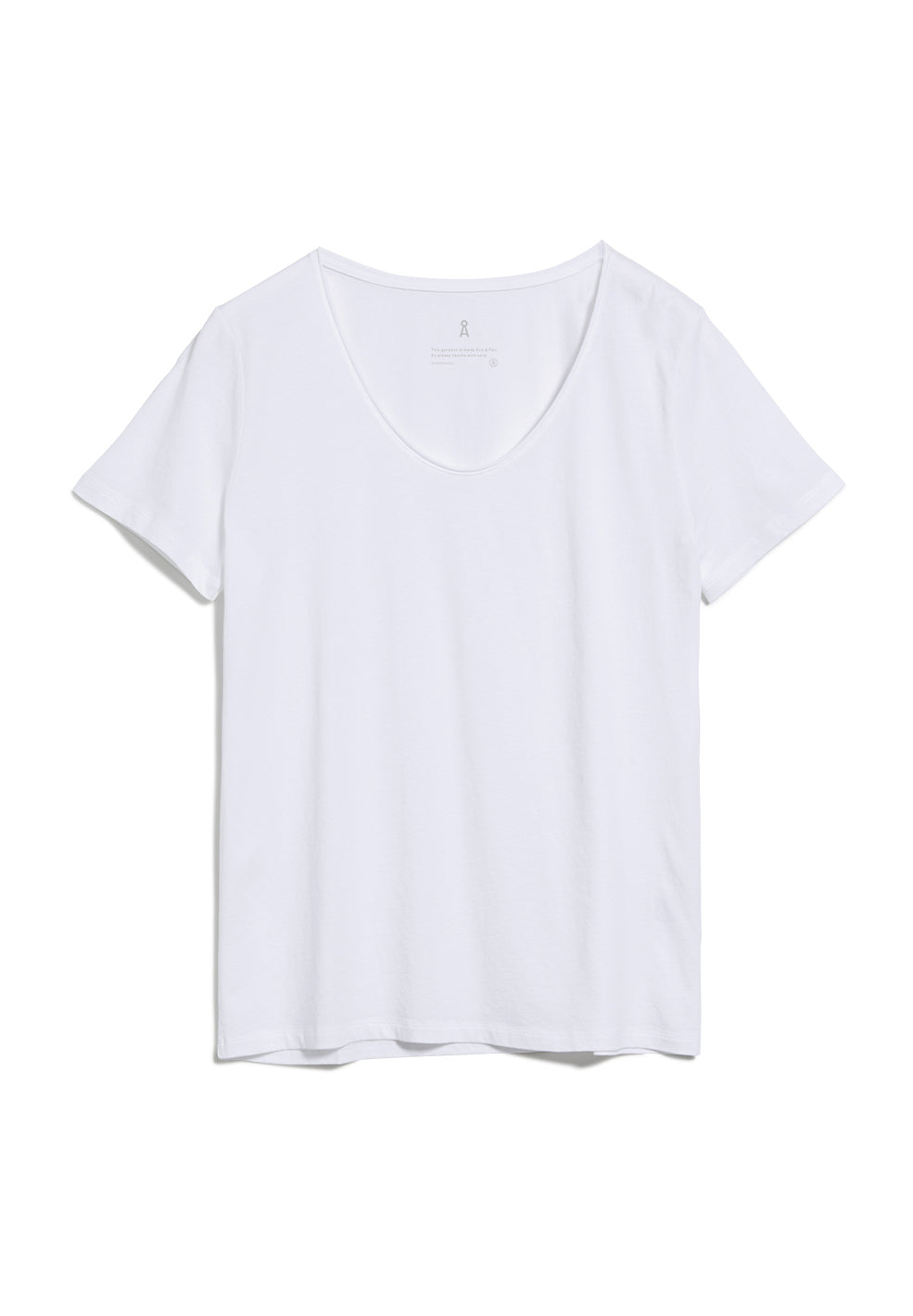 T-shirt blanc en coton bio - HAADIA