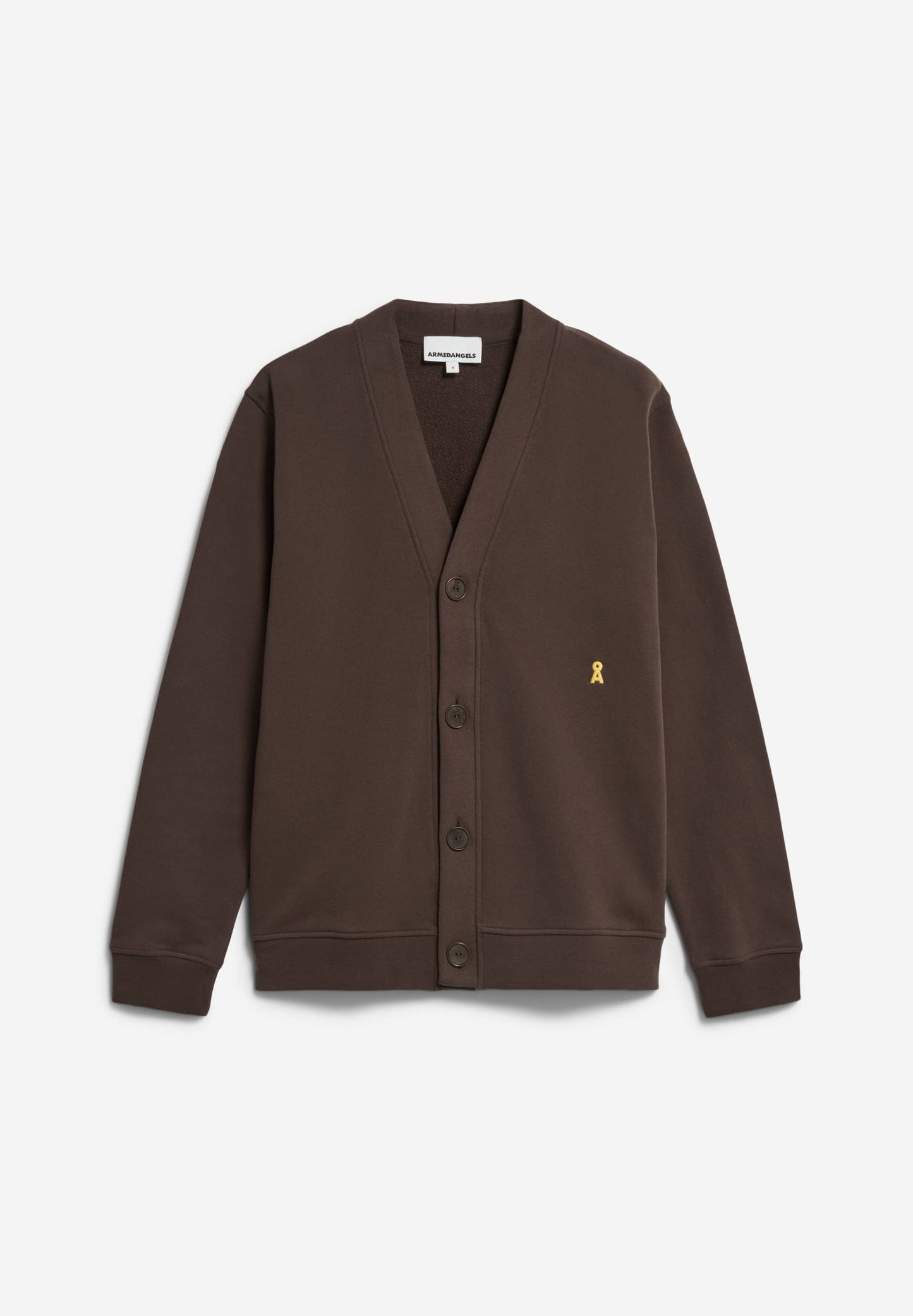 Gilet en coton bio et recyclé | marron "haage comfort - earth"