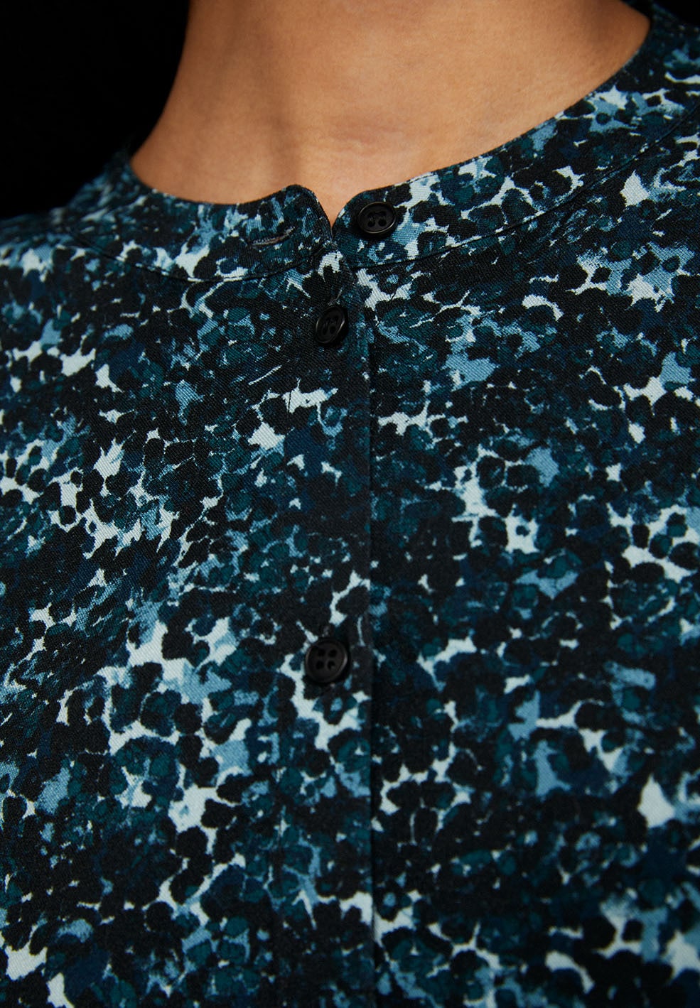 Robe patineuse à motifs vert bouteille en lenzing -Hallaa heather