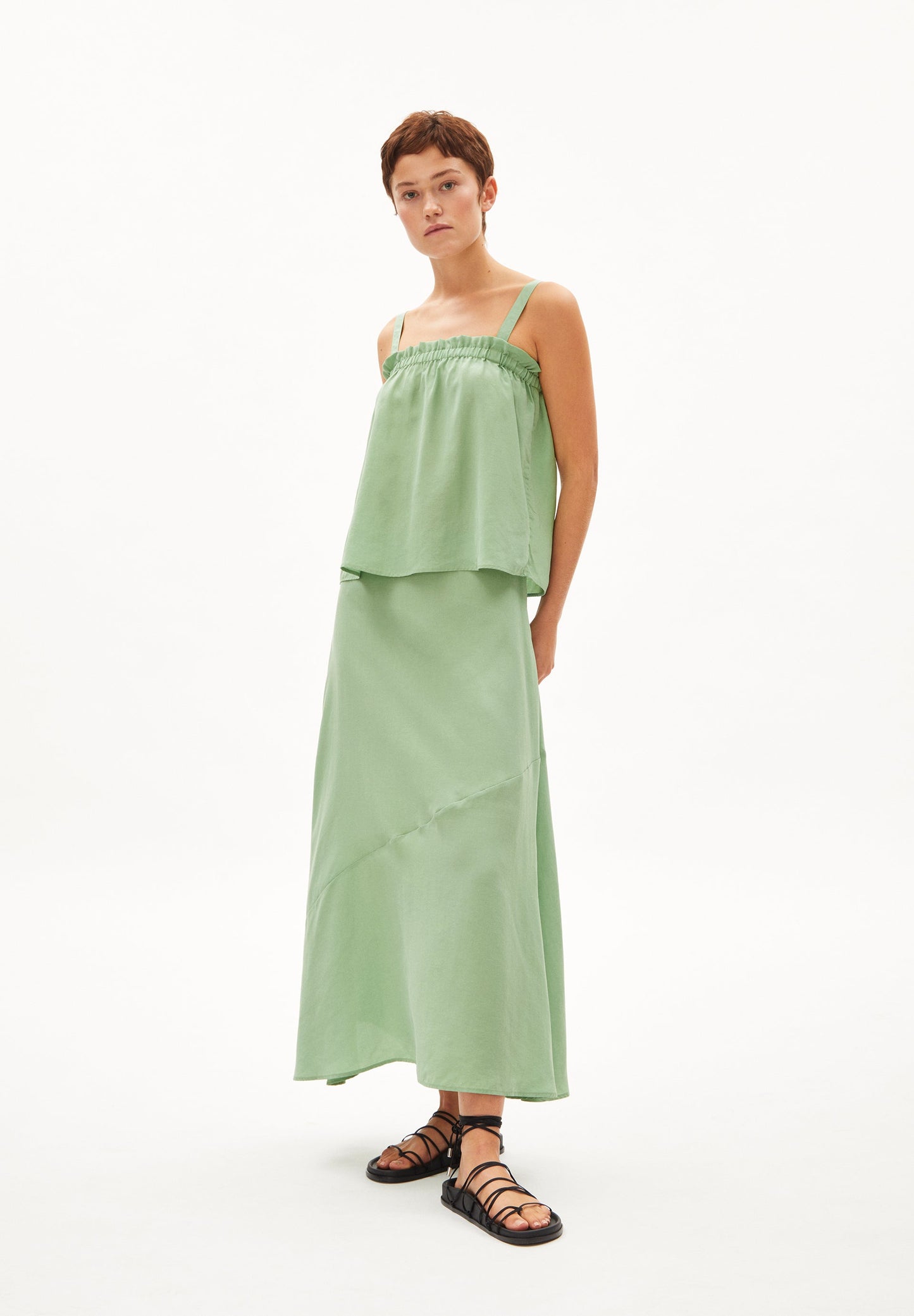 Top léger vert en tencel - haraldaa smith green