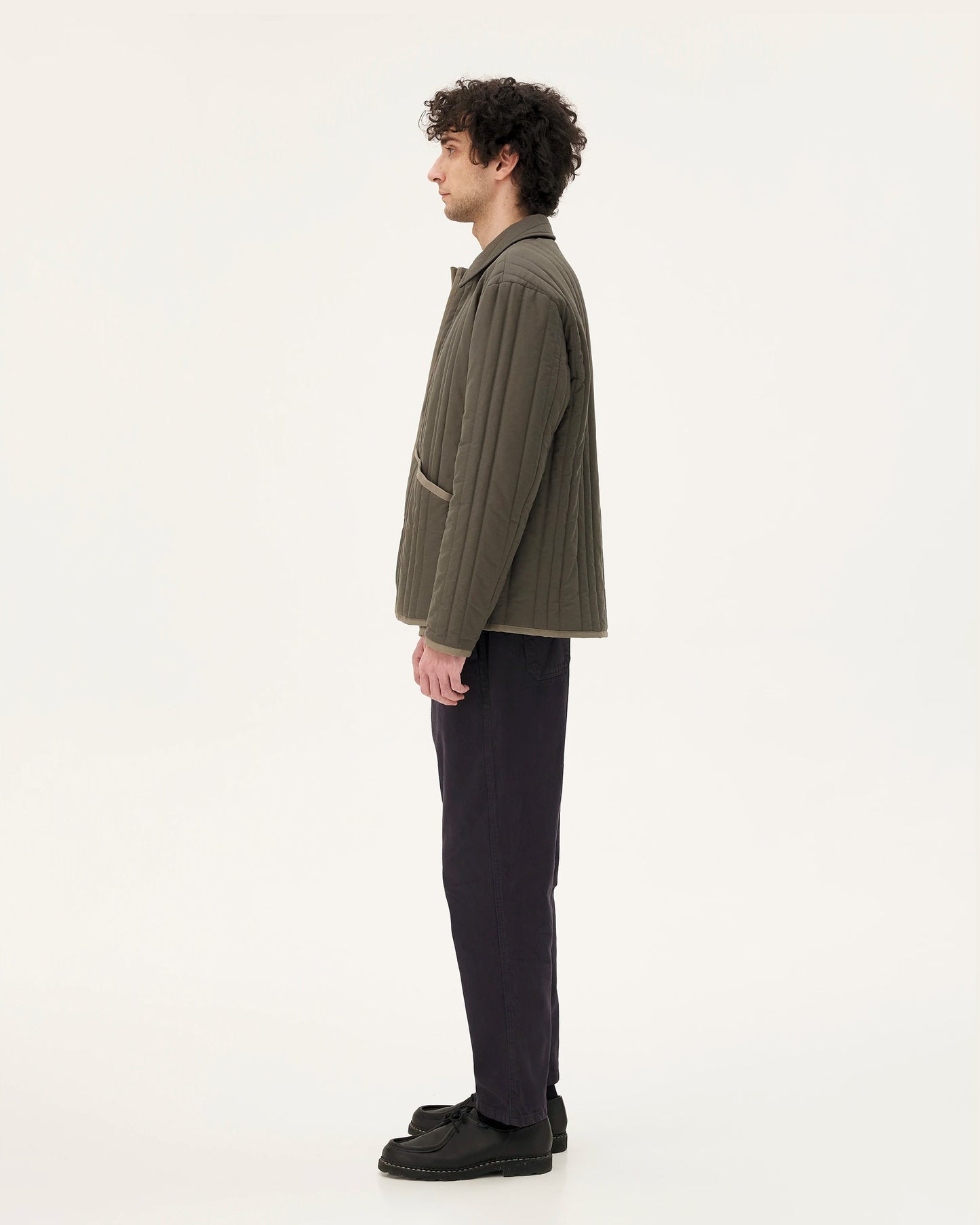 Blouson en coton bio | kaki "blackpool"