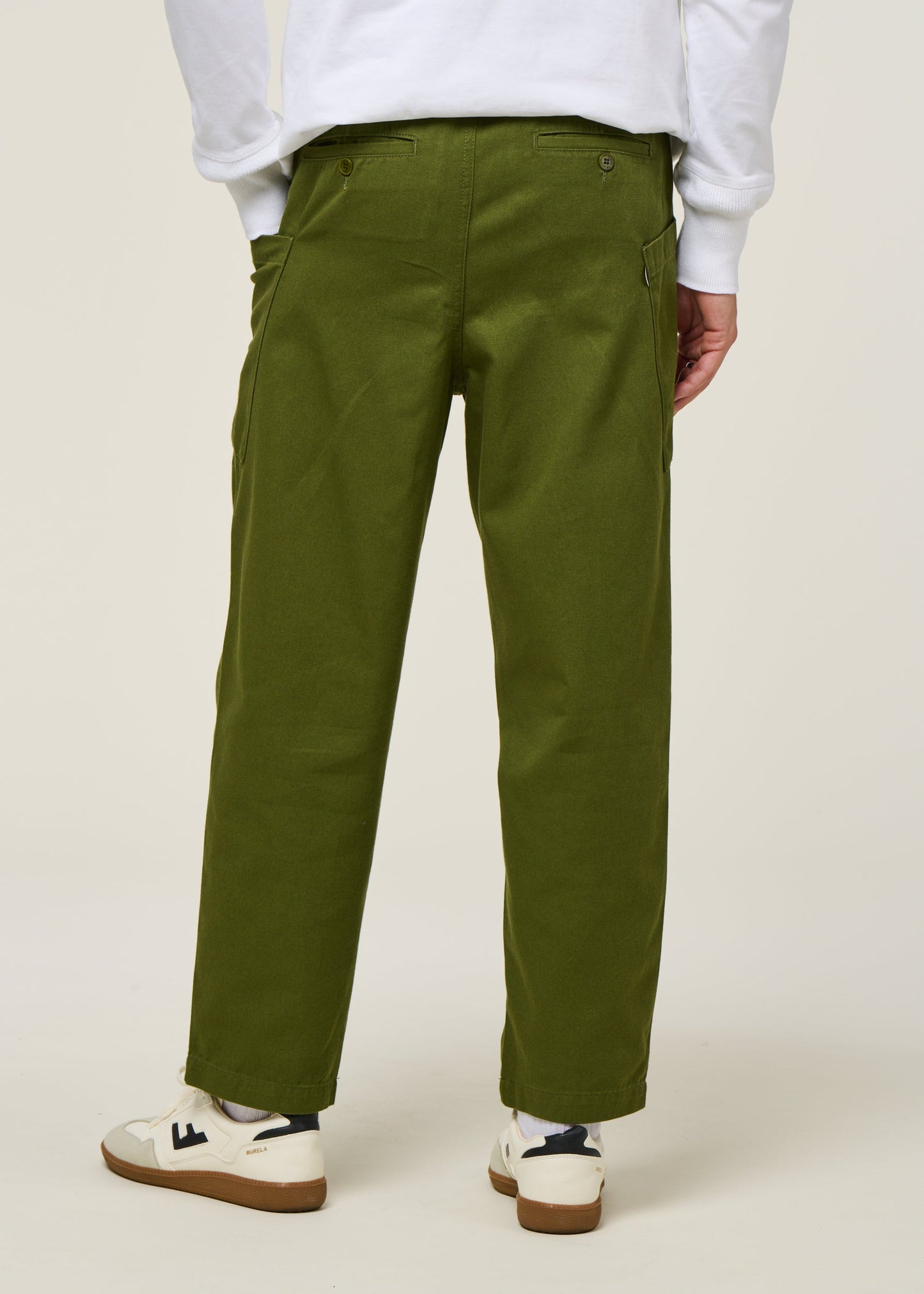 Pantalon large cargo en coton bio | vert "green max pants"