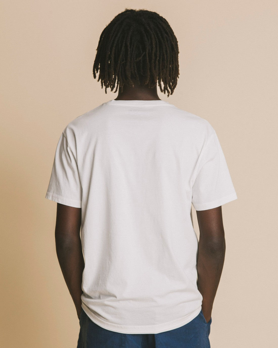 T-shirt blanc imprimé en coton bio - Hope