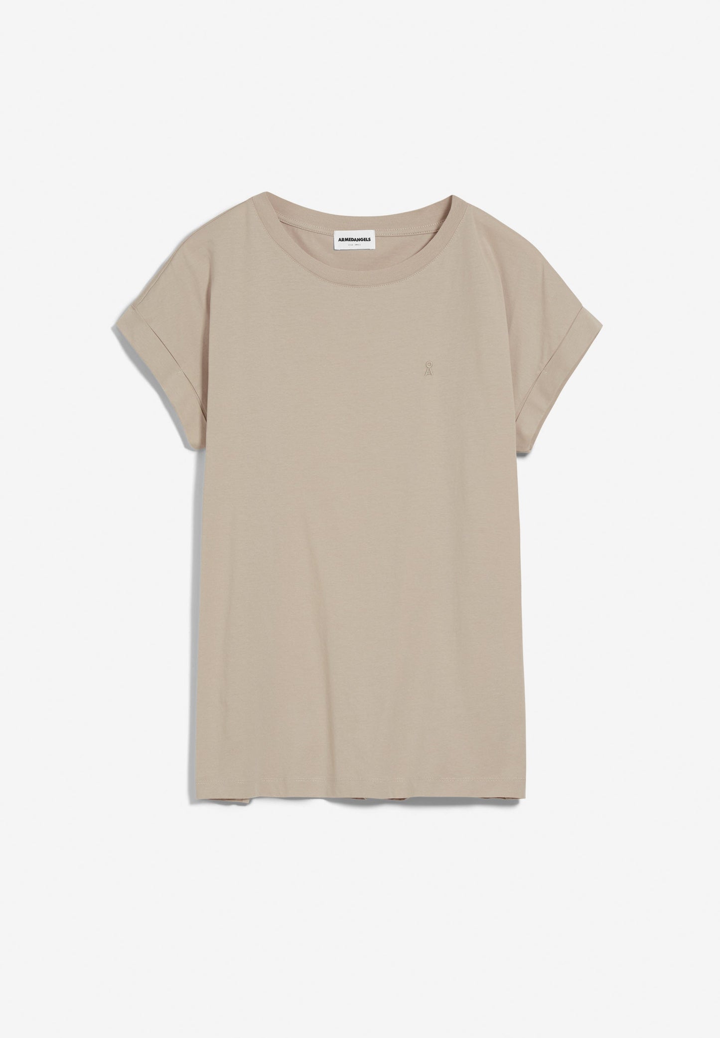 T-shirt beige en coton bio - idaara light desert