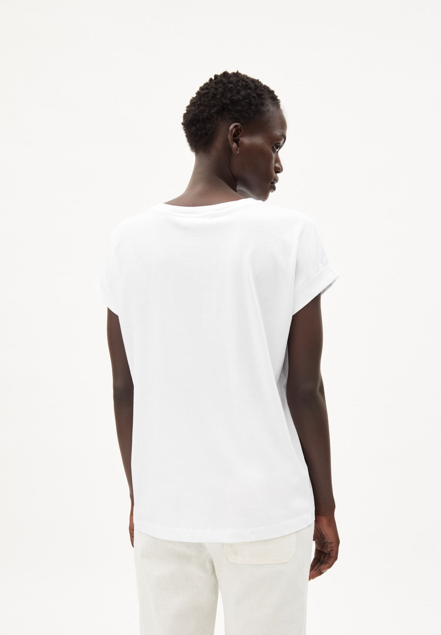 T-shirt blanc à motif floraux - idaa mini floral white