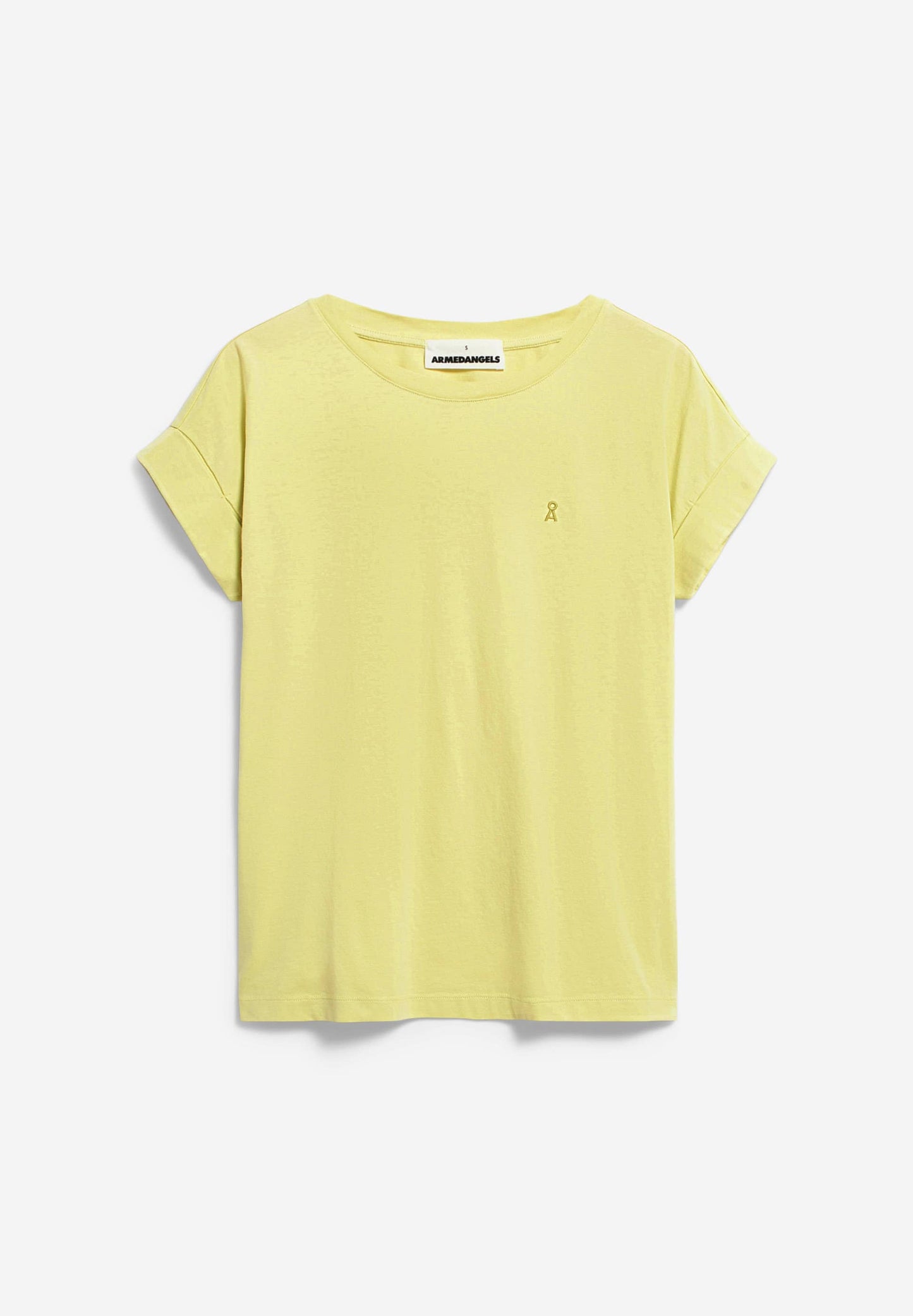 T-shirt en coton bio | jaune "idaara armedangels yellow light"