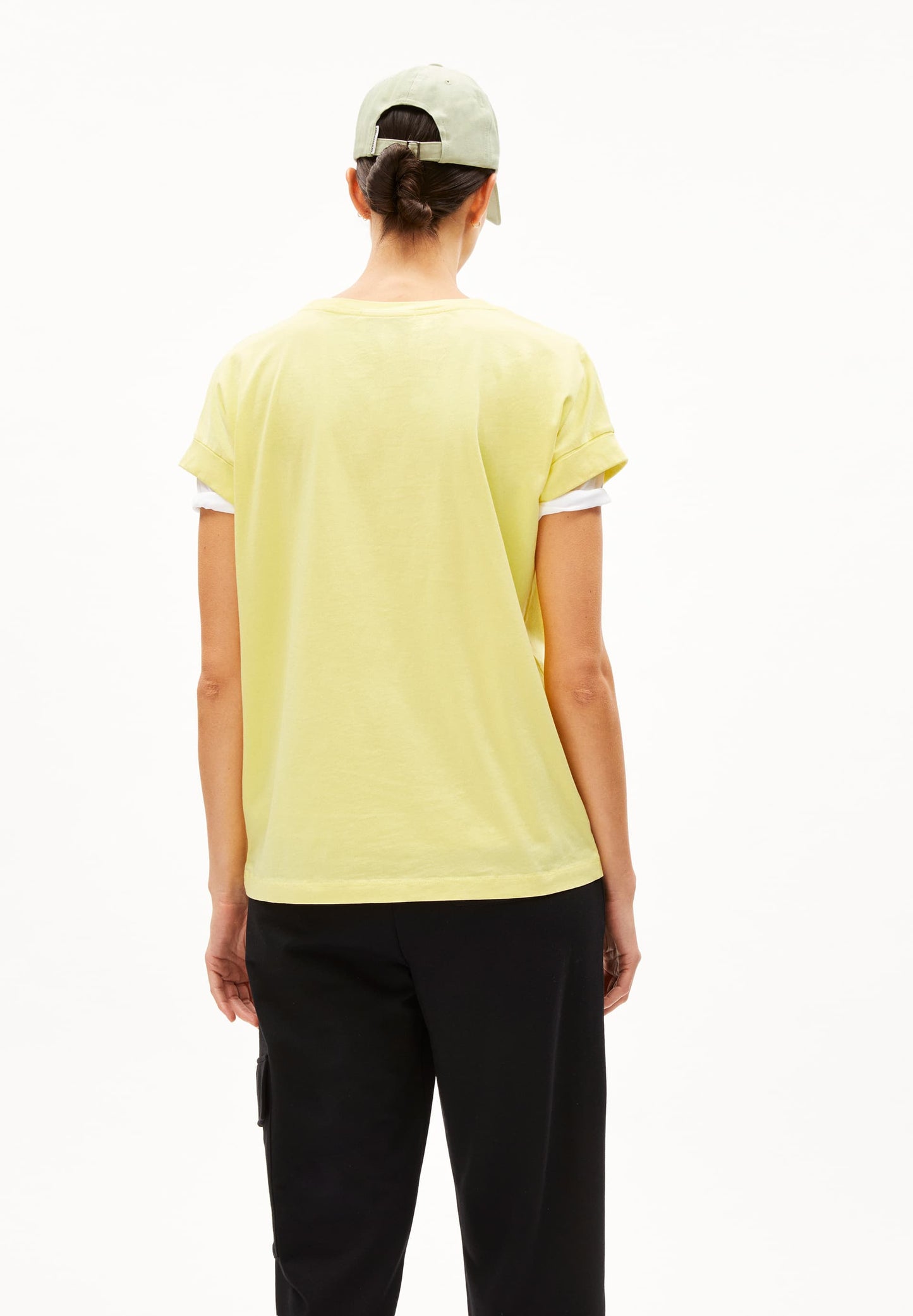 T-shirt en coton bio | jaune "idaara armedangels yellow light"