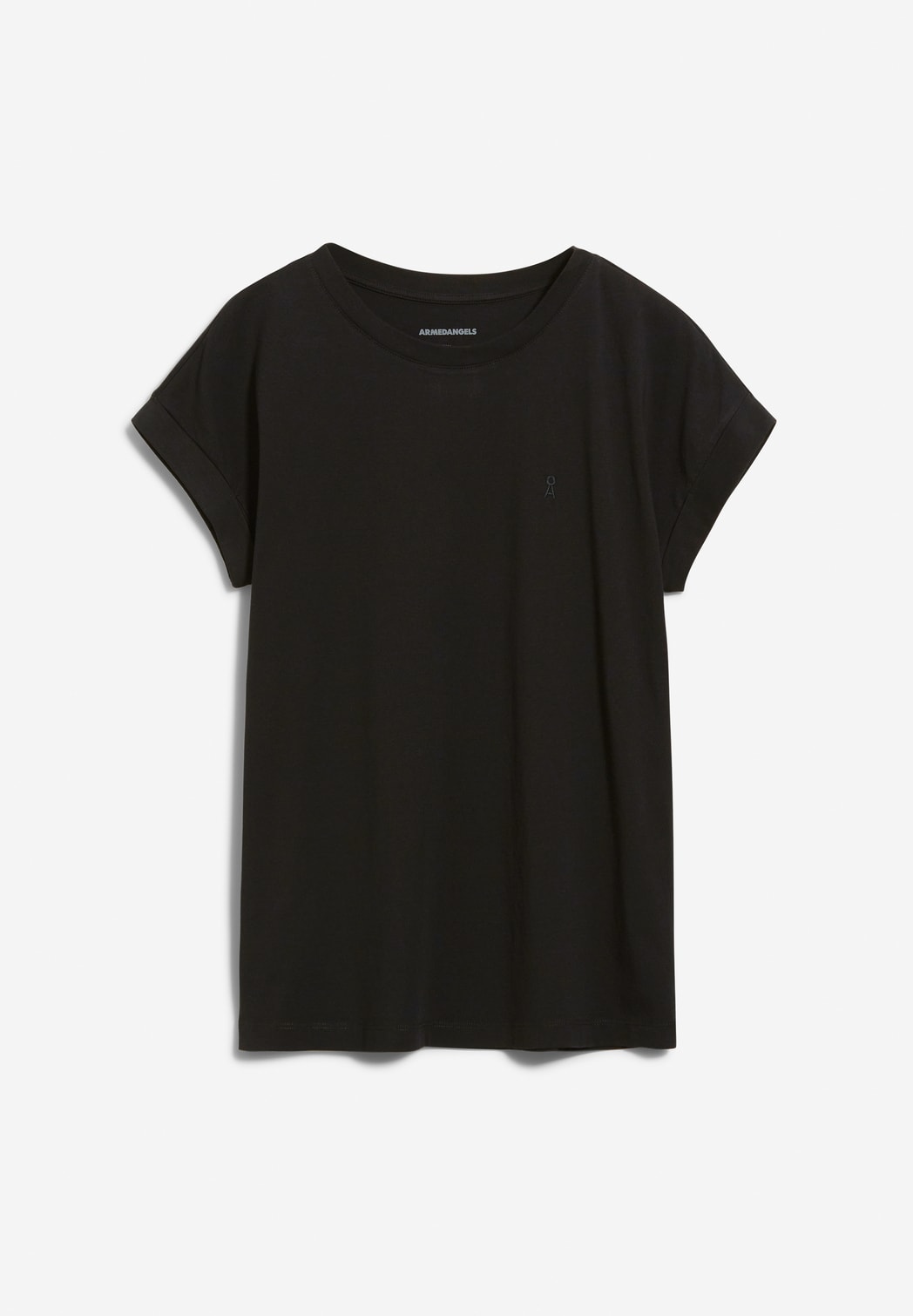 T-shirt en coton bio | noir "idaara black"