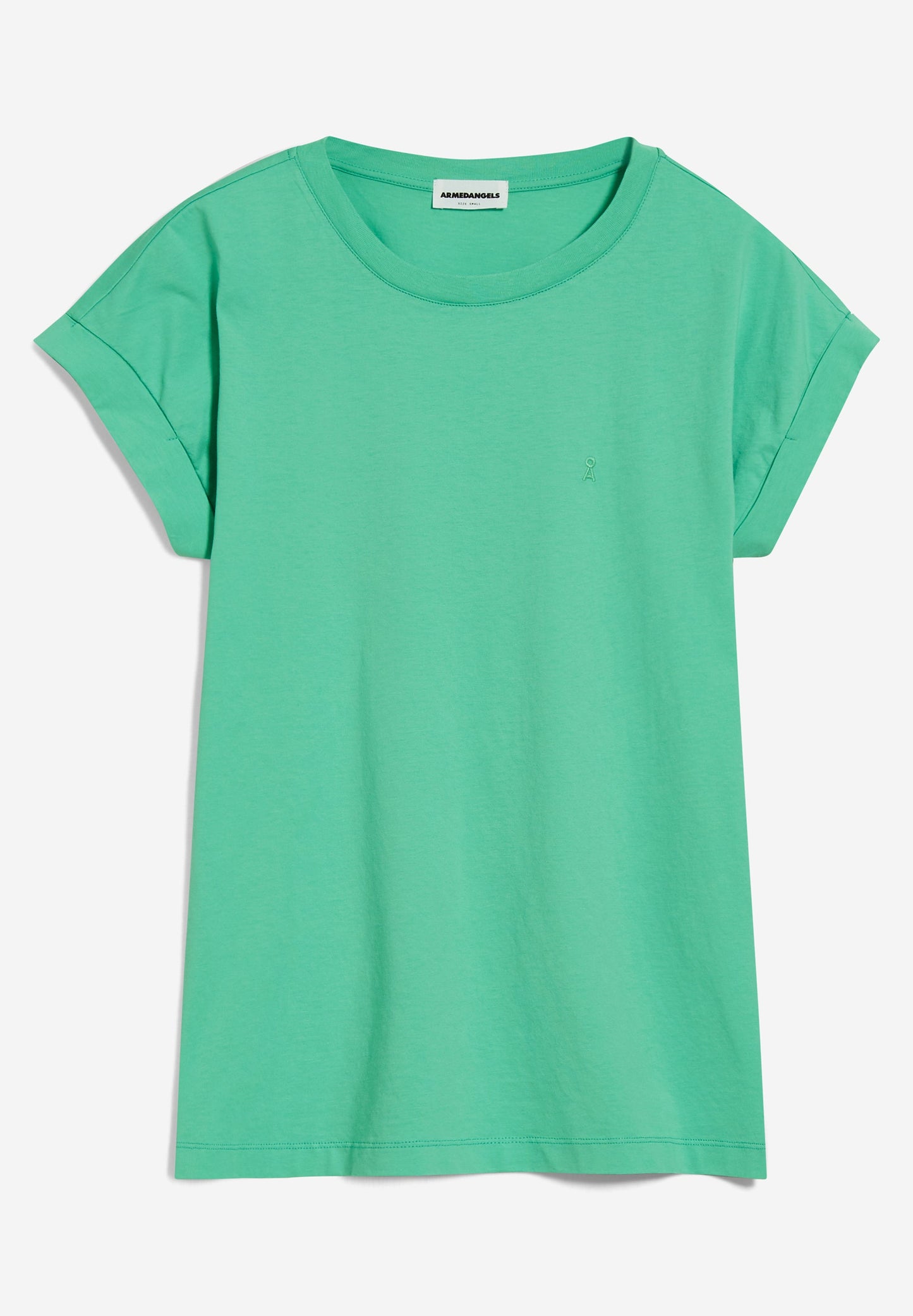 T-shirt vert en coton bio - idaara bright lime
