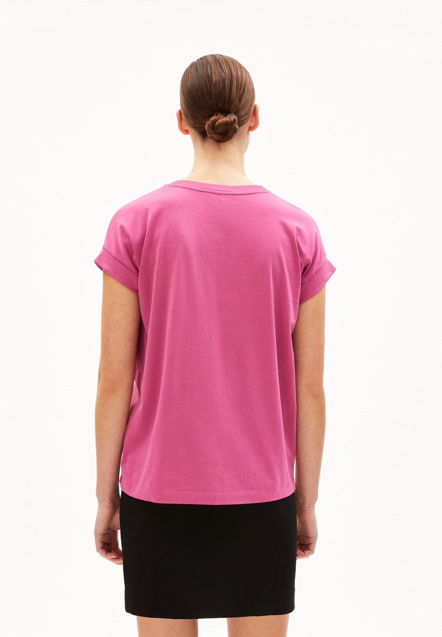 T-shirt en coton bio | rose "idaara crushed berry"