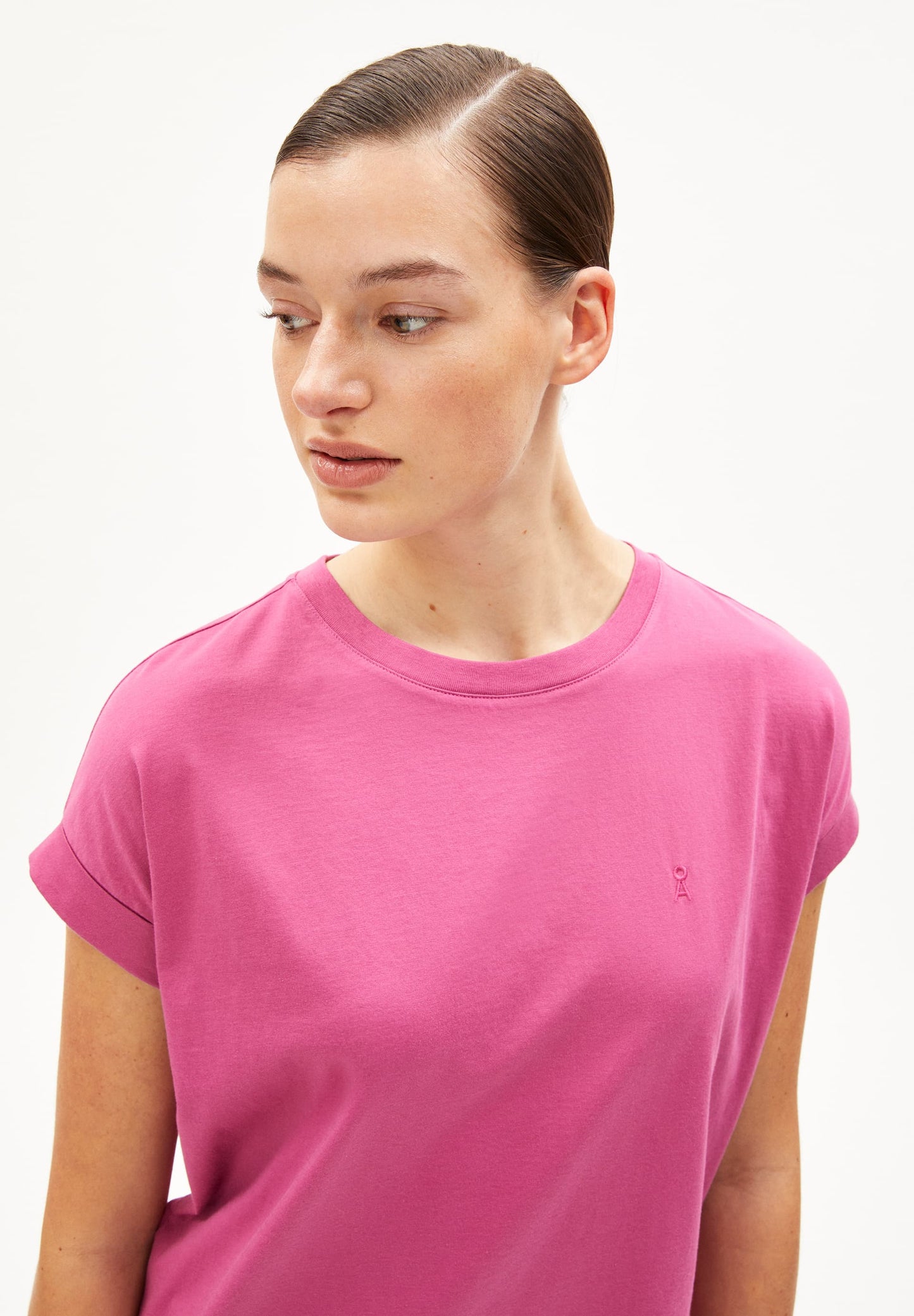 T-shirt en coton bio | rose "idaara crushed berry"