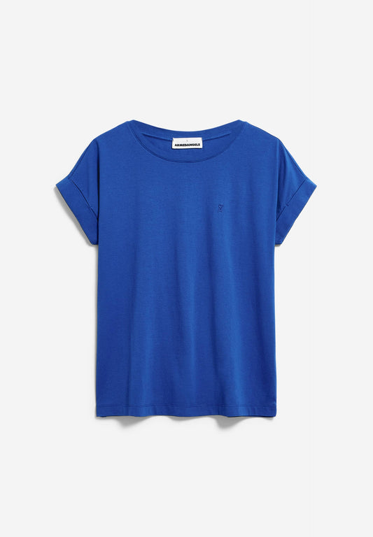 T-shirt en coton bio | bleu "idaara dynamo blue"