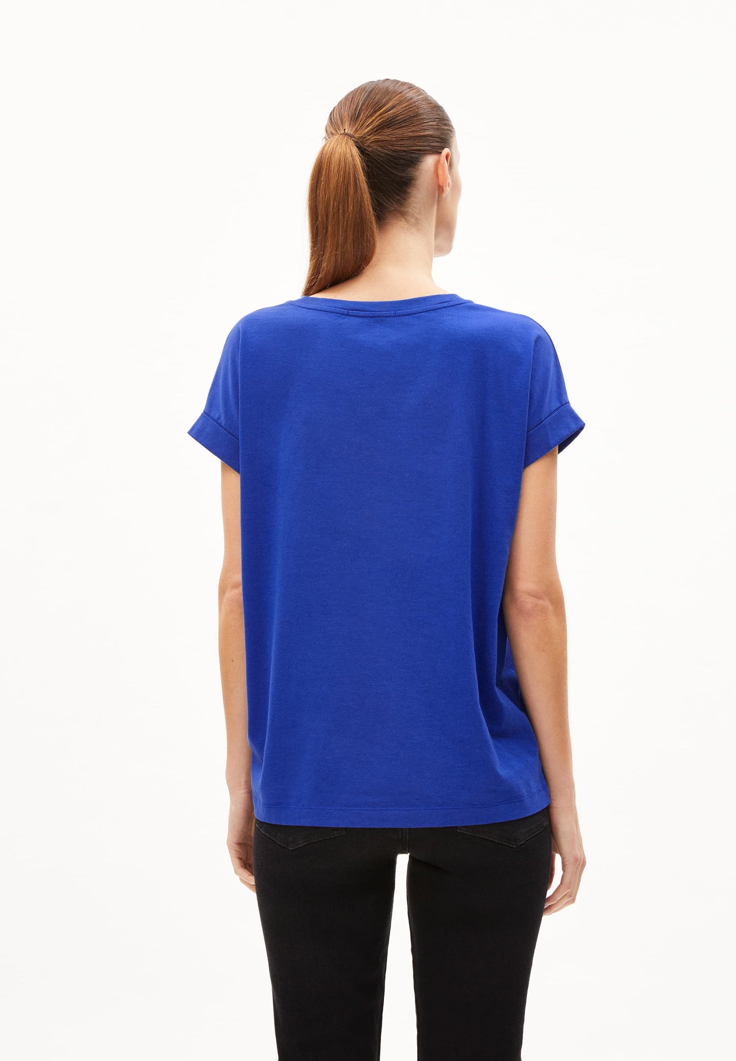 T-shirt en coton bio | bleu "idaara dynamo blue"