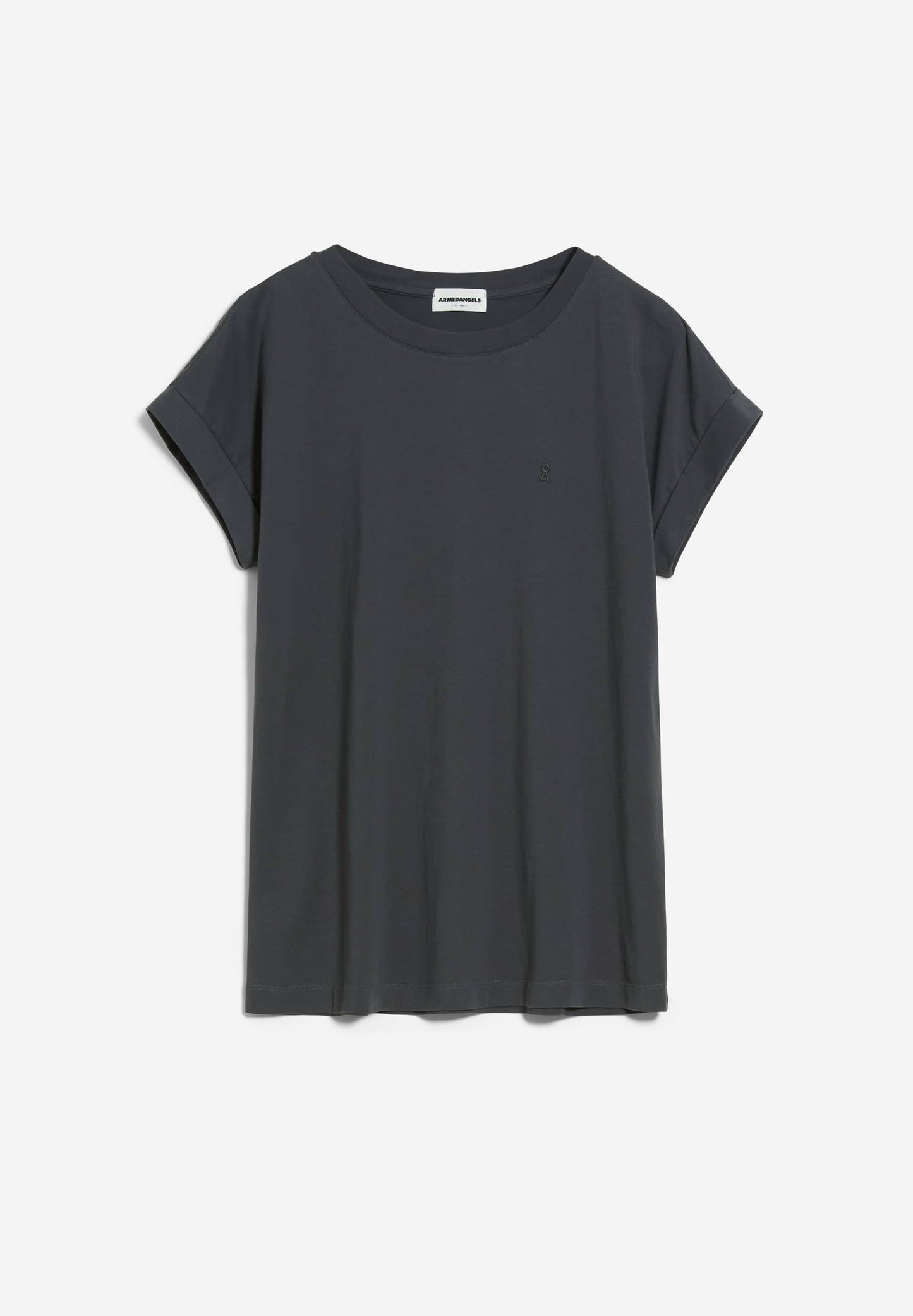 T-shirt gris anthracite en coton bio - idaara graphite