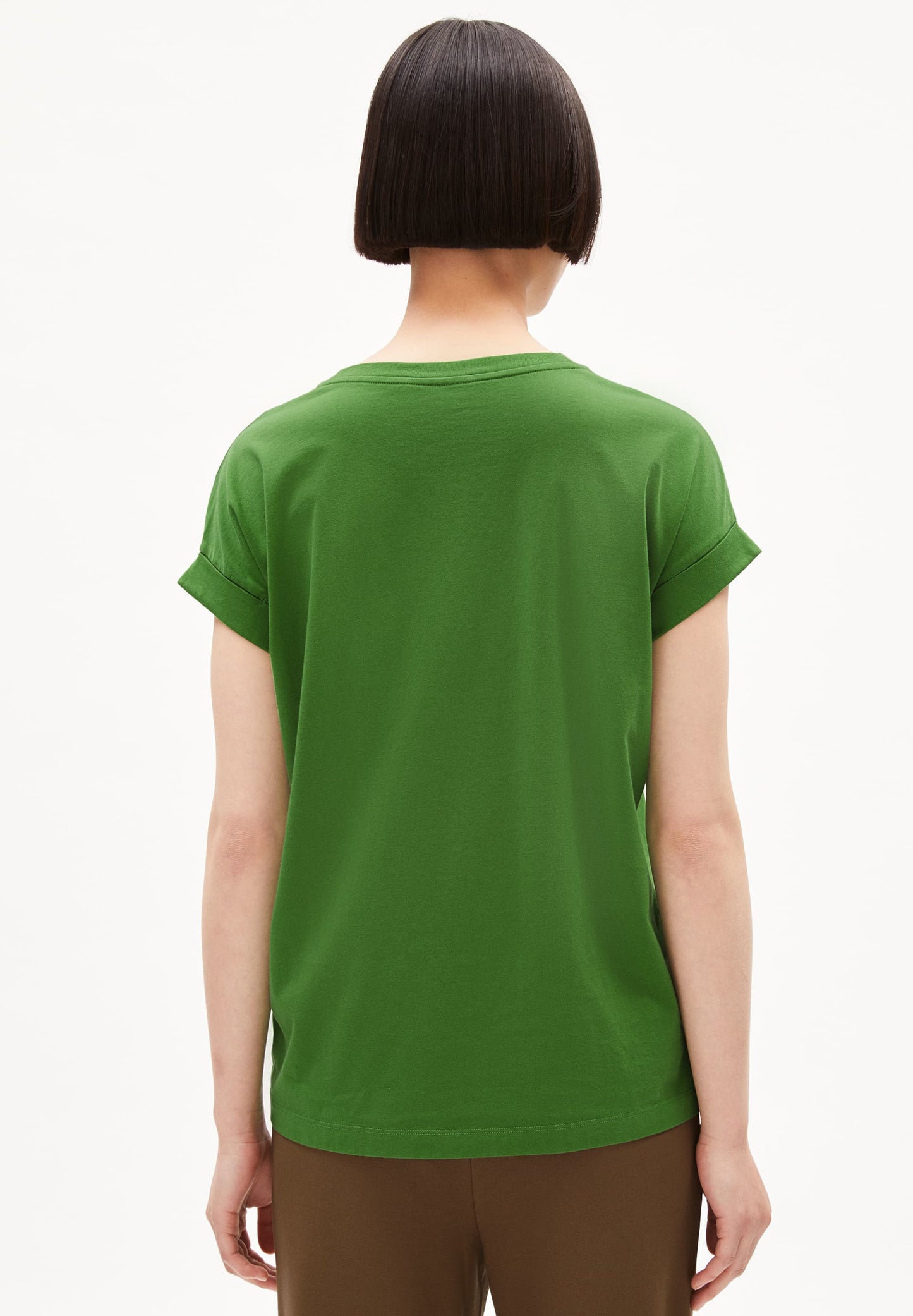 T-shirt en coton bio | vert "idaara ivy green"