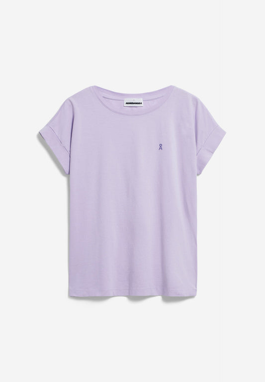 T-shirt en coton bio | Lilas "idaara lavender light"