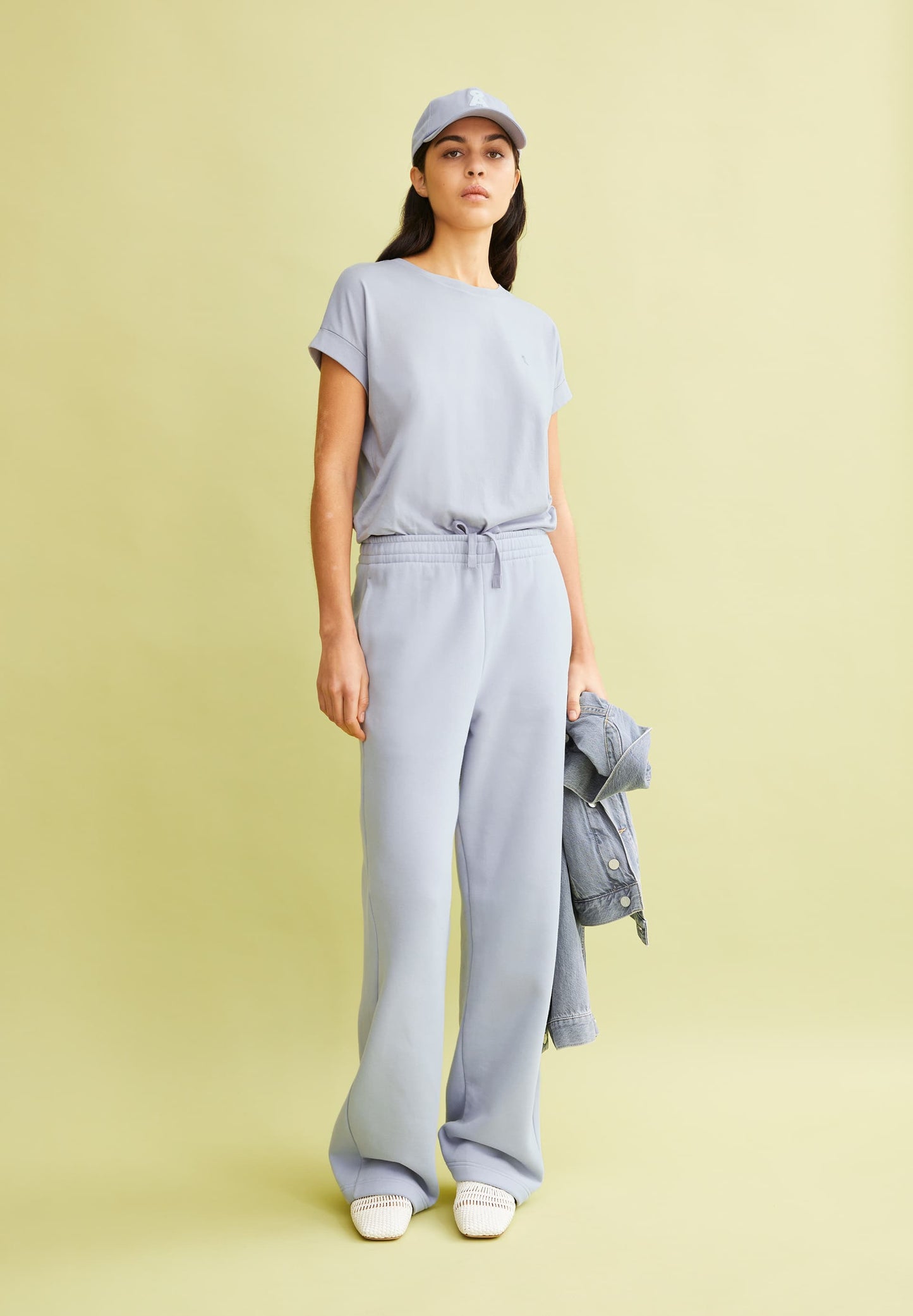 T-shirt en coton biologique | gris "idaara - misty morning"