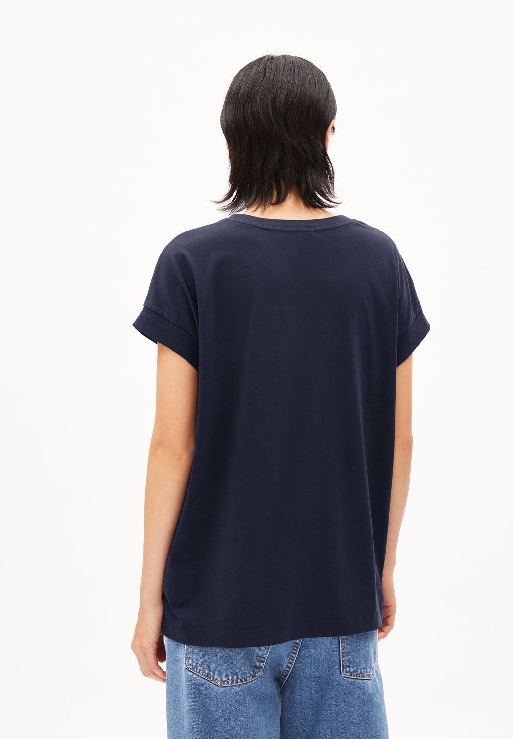 T-shirt en coton bio | marine "idaara night sky"
