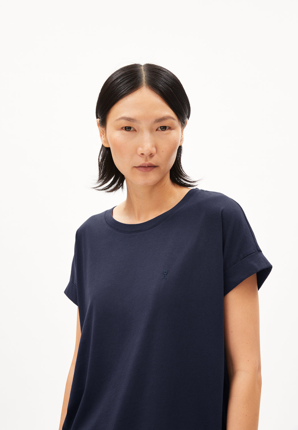 T-shirt en coton bio | marine "idaara night sky"