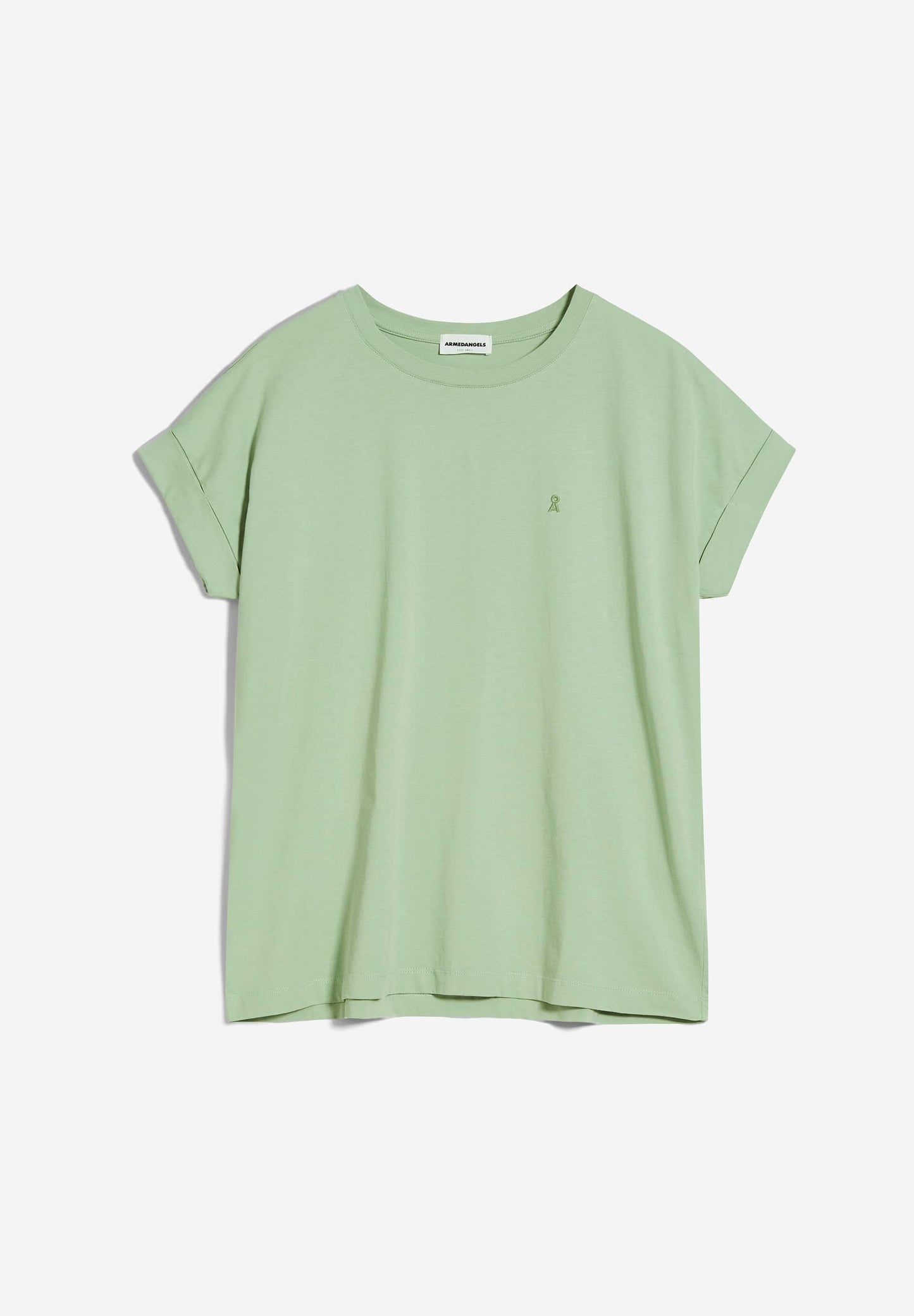 T-shirt vert en coton bio - idaara smith green