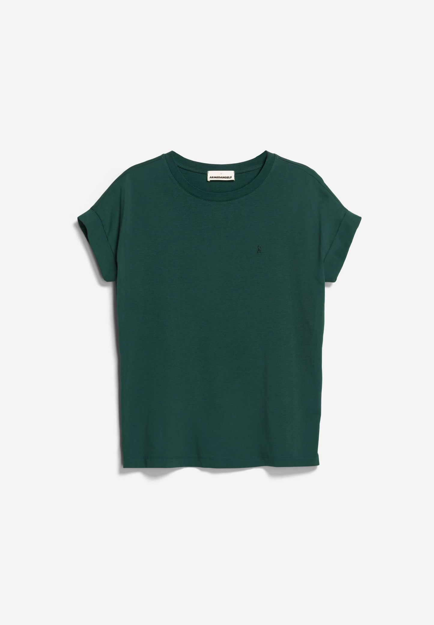 T-shirt en coton bio | vert "idaara teal stone"
