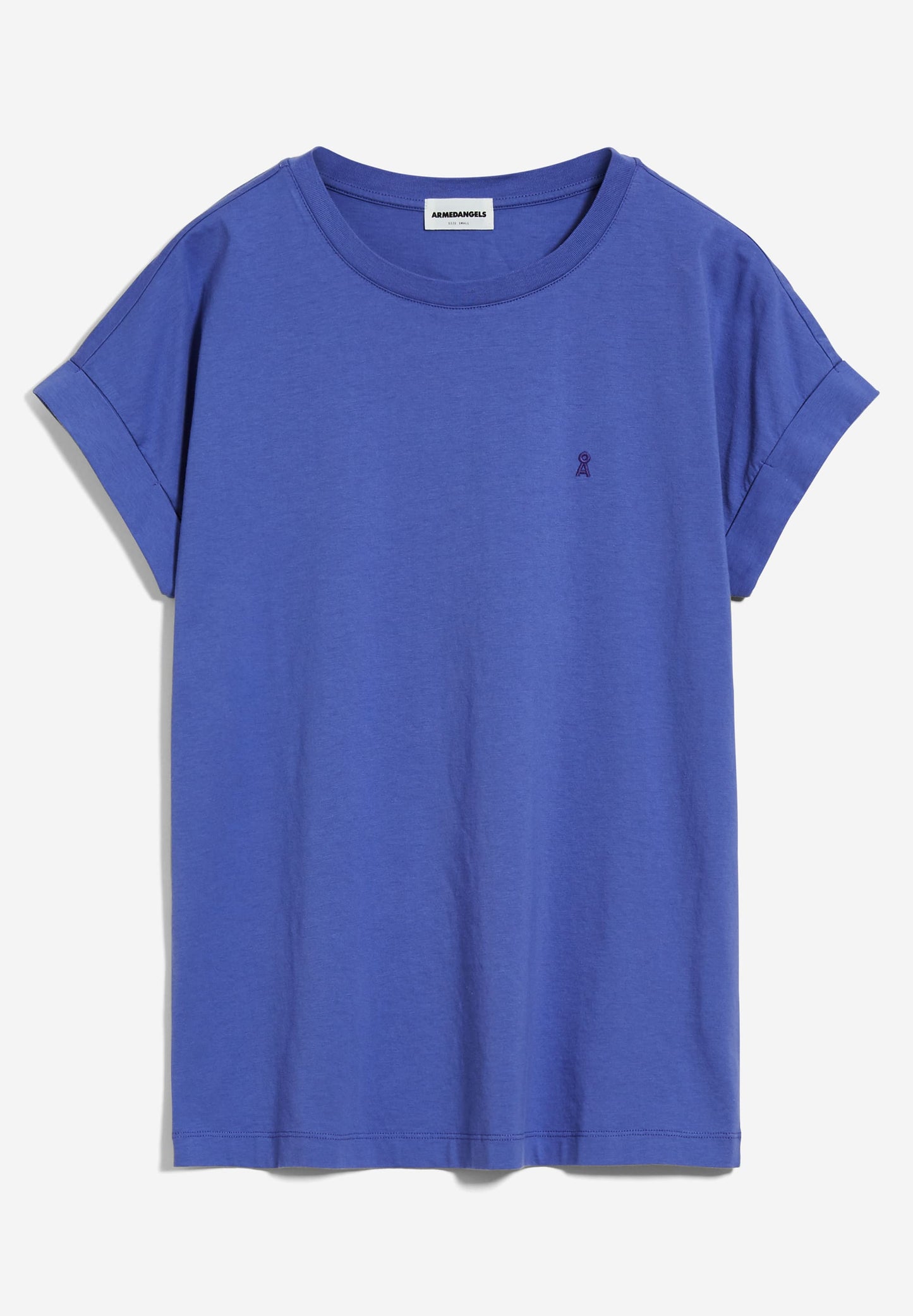 T-shirt violet en coton bio - idaara vibrant violet