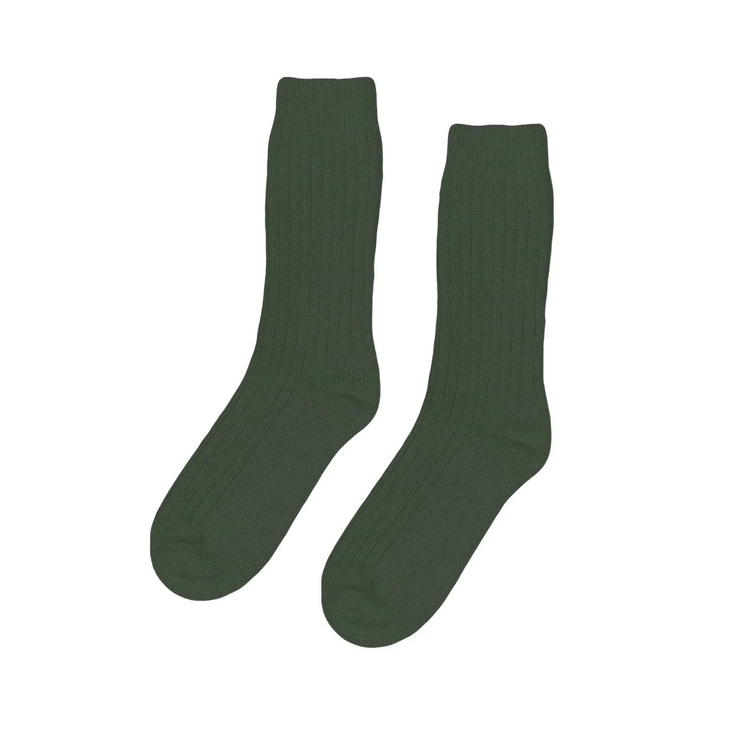 Coffret cadeau bonnet/chaussettes en laine mérinos recyclée - emerald green - coffret n°10
