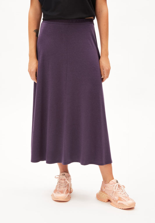 Jupe longue en tencel | violet "ileniaa laraa blue ash"