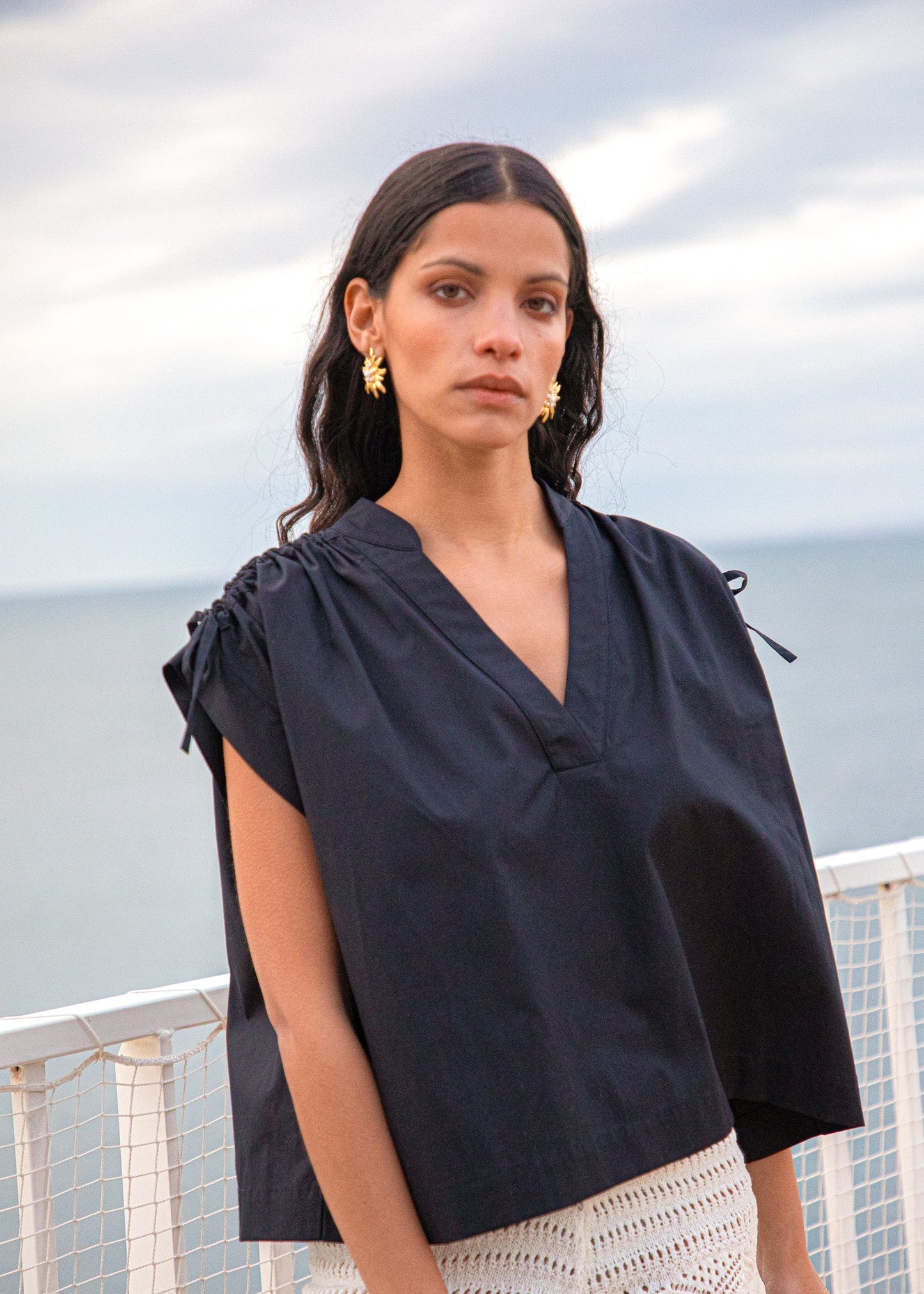 Blouse Marie noire