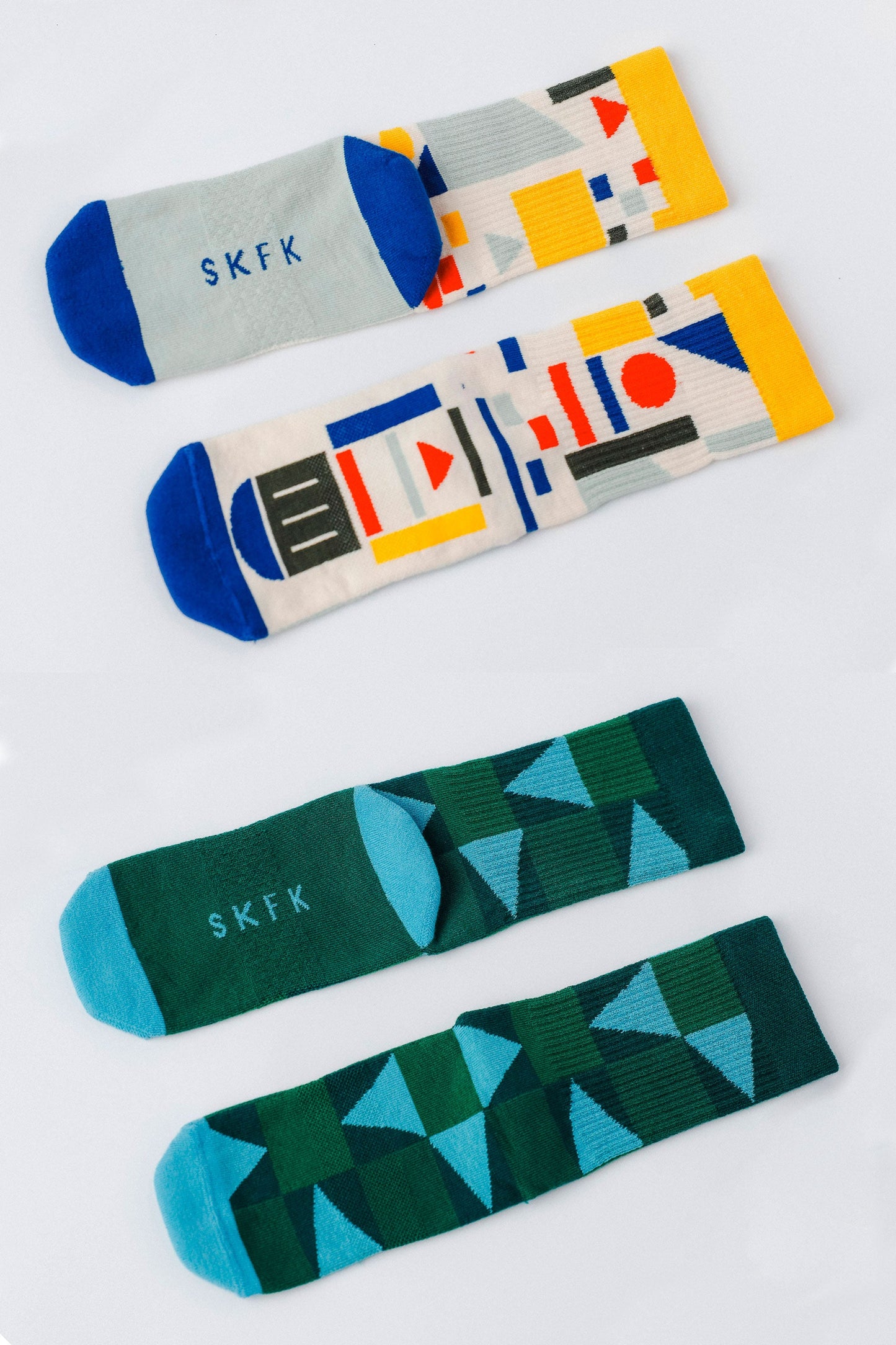 Pack de 2 paires de chaussettes en coton bio | multicolore