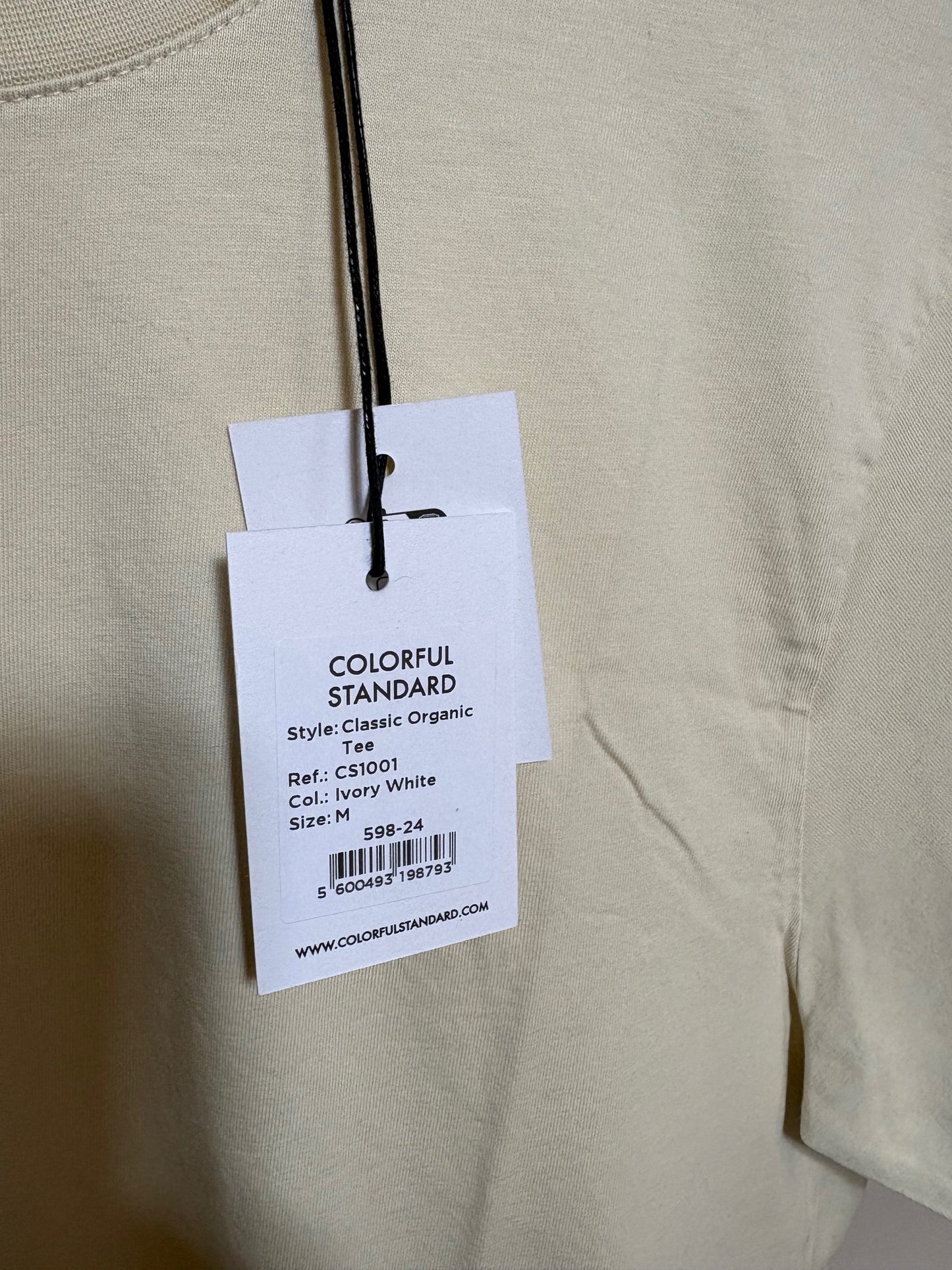 T-shirt en coton bio | écru 'Ivory white'