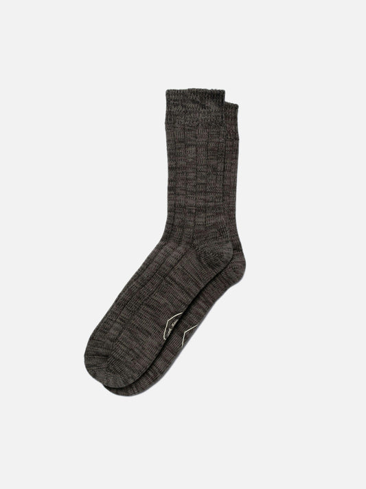 Chaussettes en coton bio | gris "men rib socks antracite"