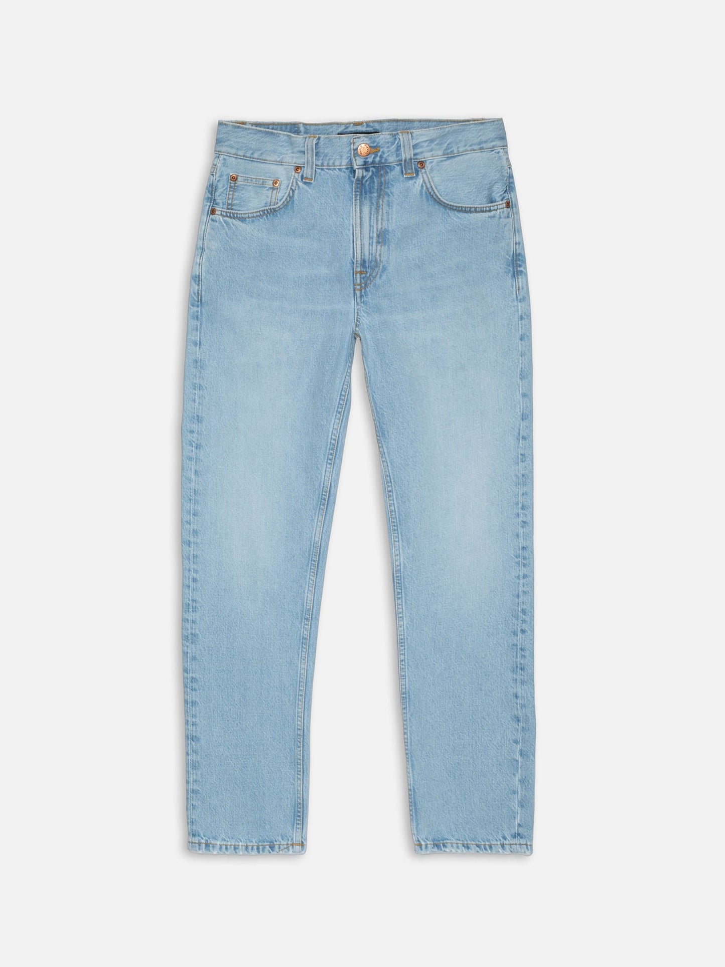 Jean droit en coton bio | bleu "gritty jackson blue treasure"