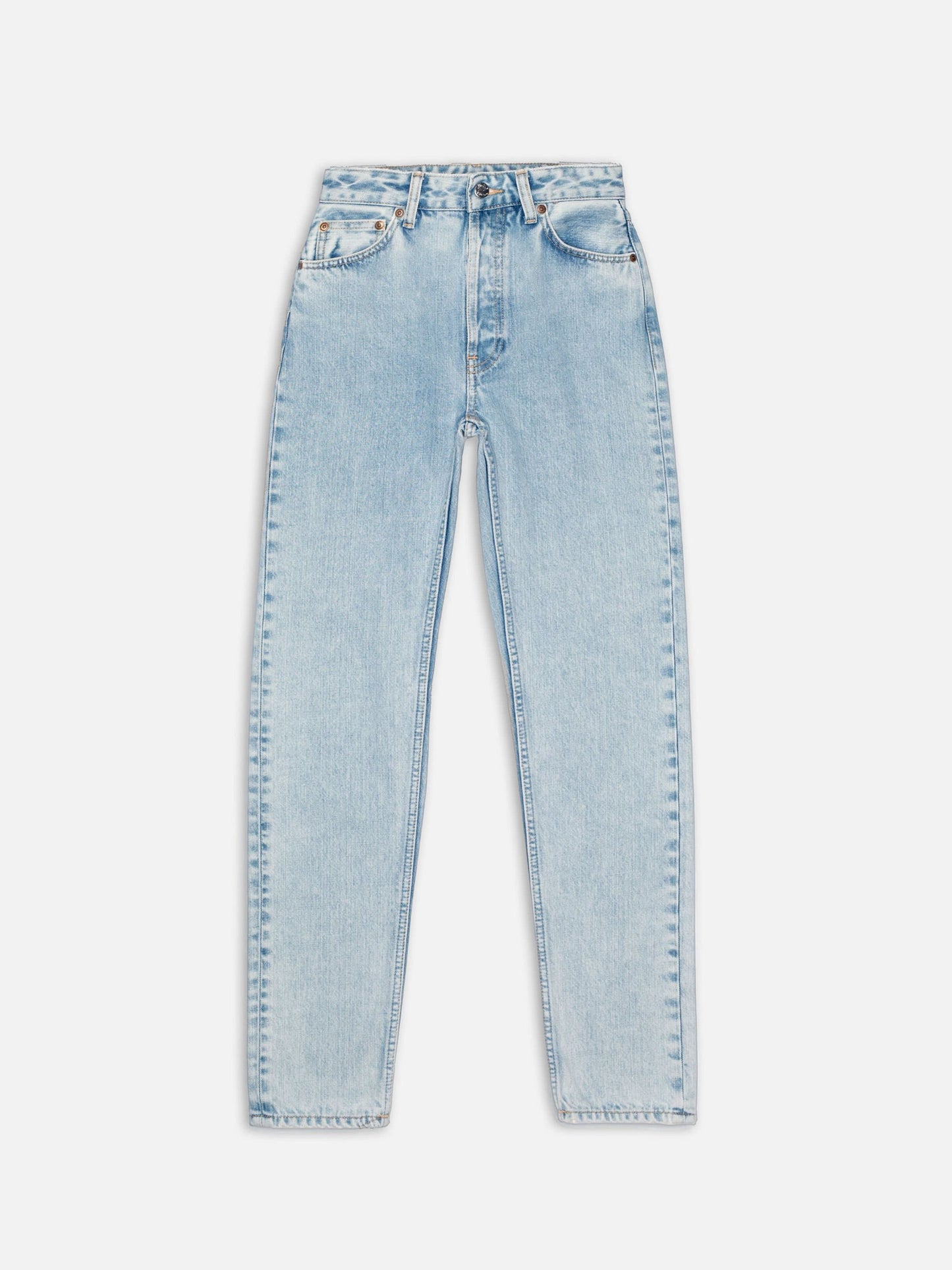 Jean mom en coton bio | bleu clair 'breezy britt summer salt'