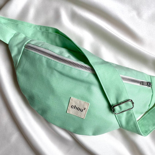 Banane made in France en matières upcyclées | Vert "vert d'eau"