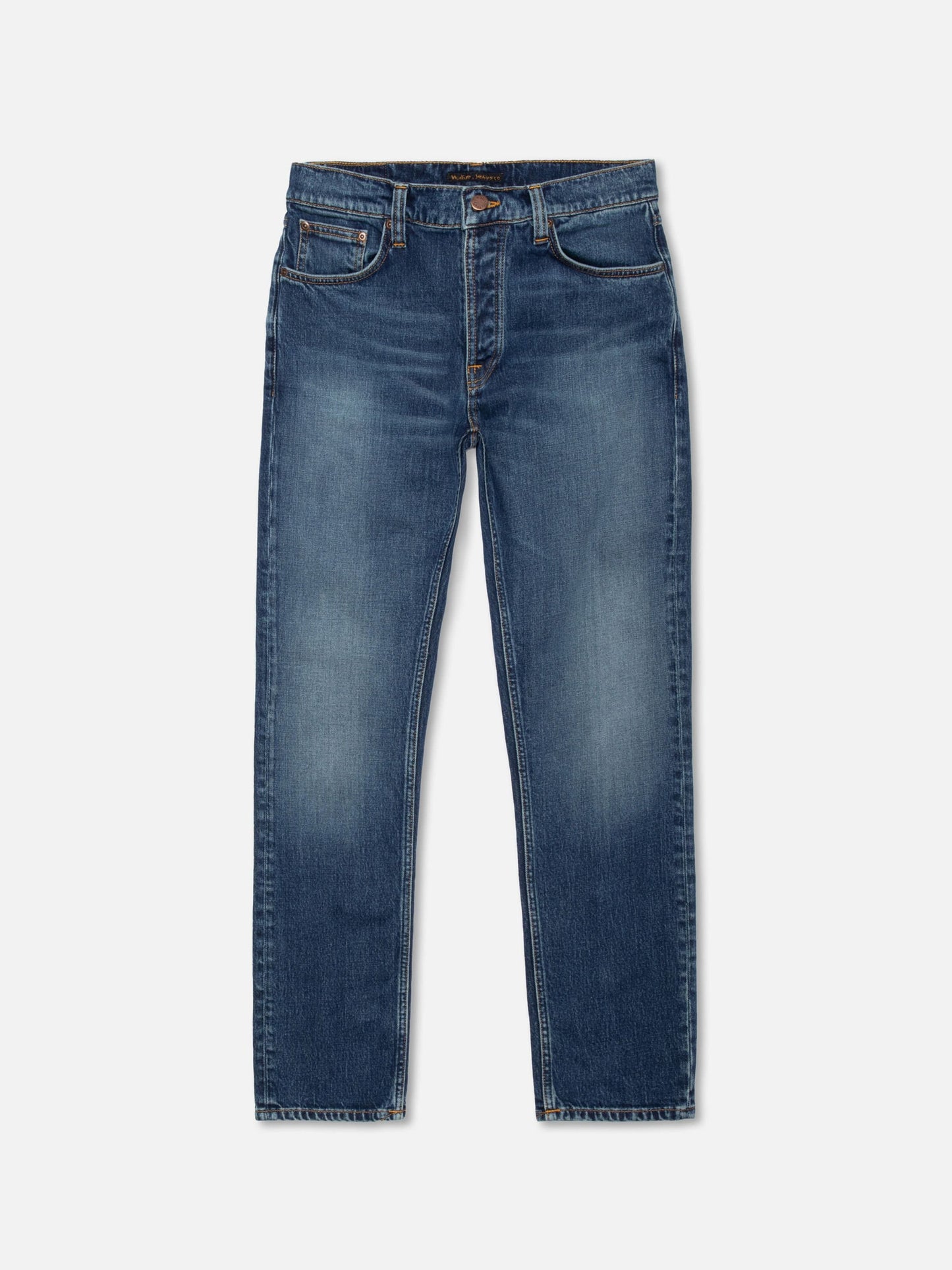Jean slim en coton biologique | bleu "solid ollie wild blue - wild blue"