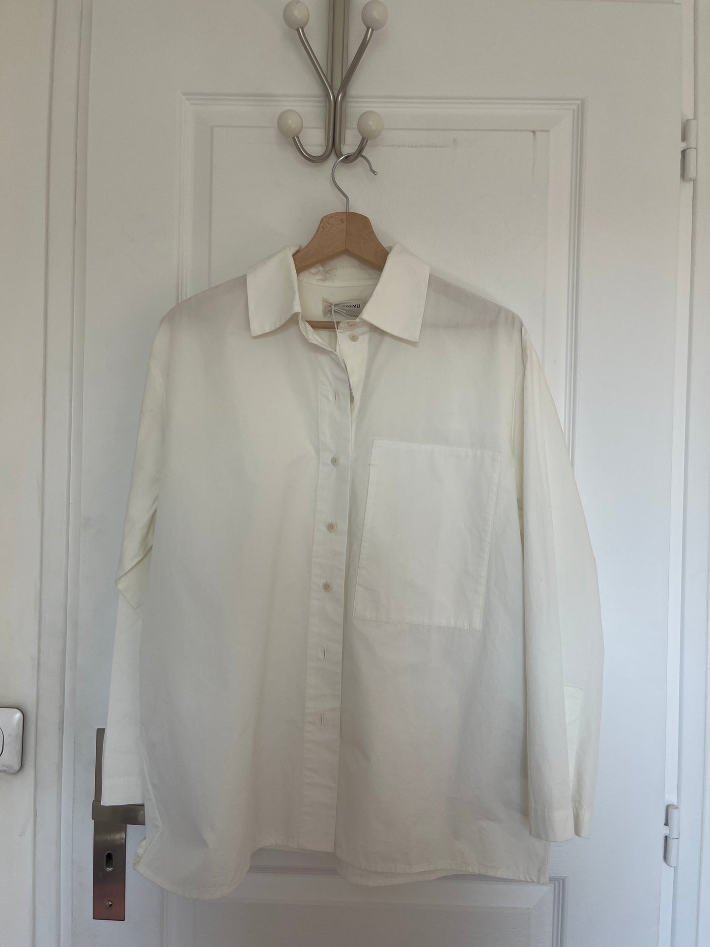 Chemise en coton bio | blanc 'white marcelle blouse - white'