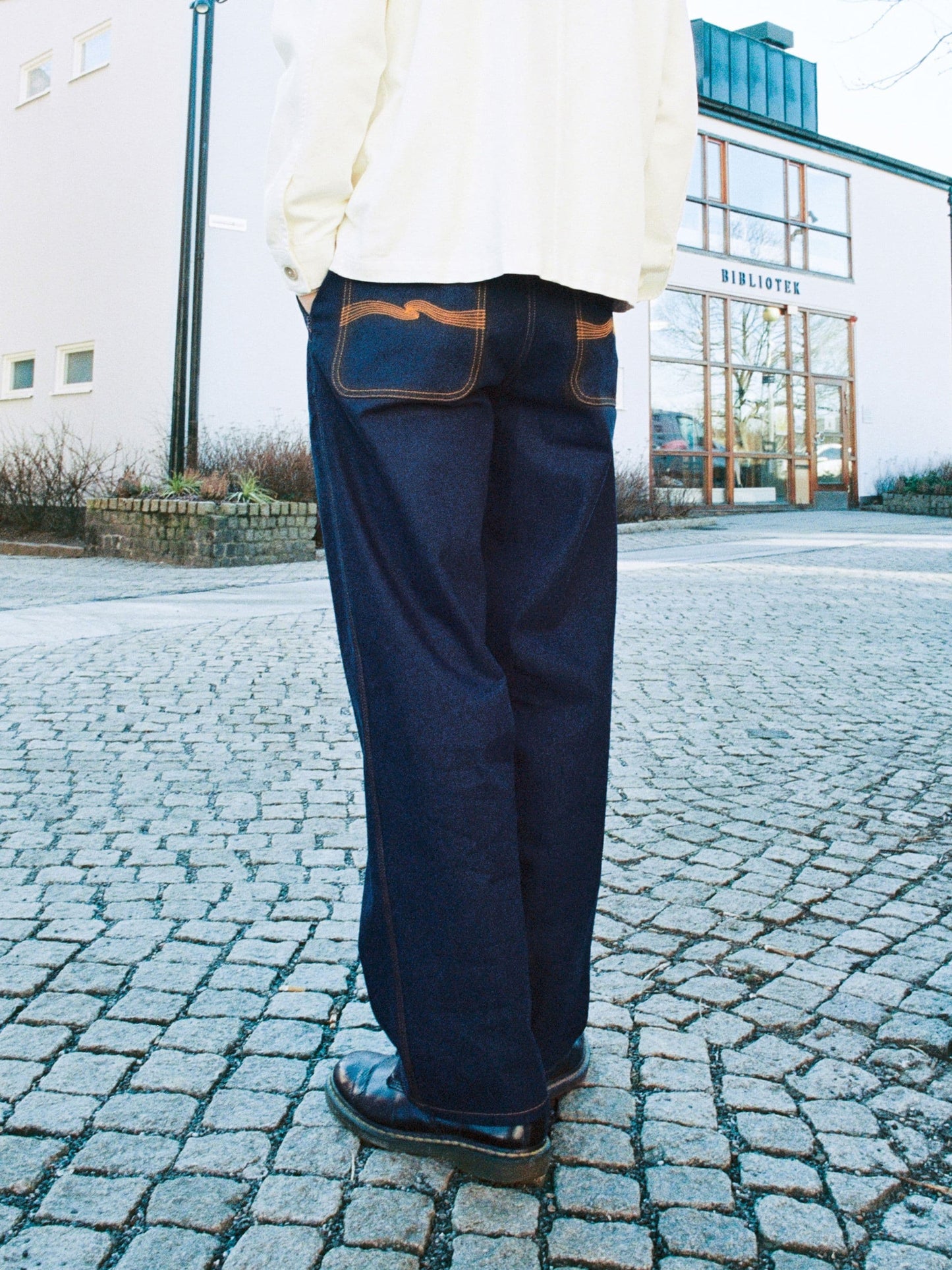 Jean droit en coton bio | brut "tuff tony pants painter denim - khaki or canvas"