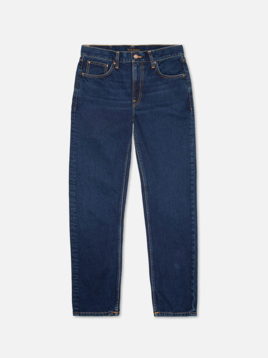 Jean droit en coton bio | bleu "gritty jackson indigo nights"