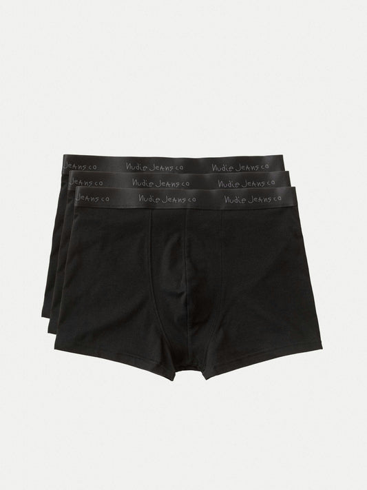 Pack 3 boxer en coton bio | noir "Boxer brief 3-pack Black"