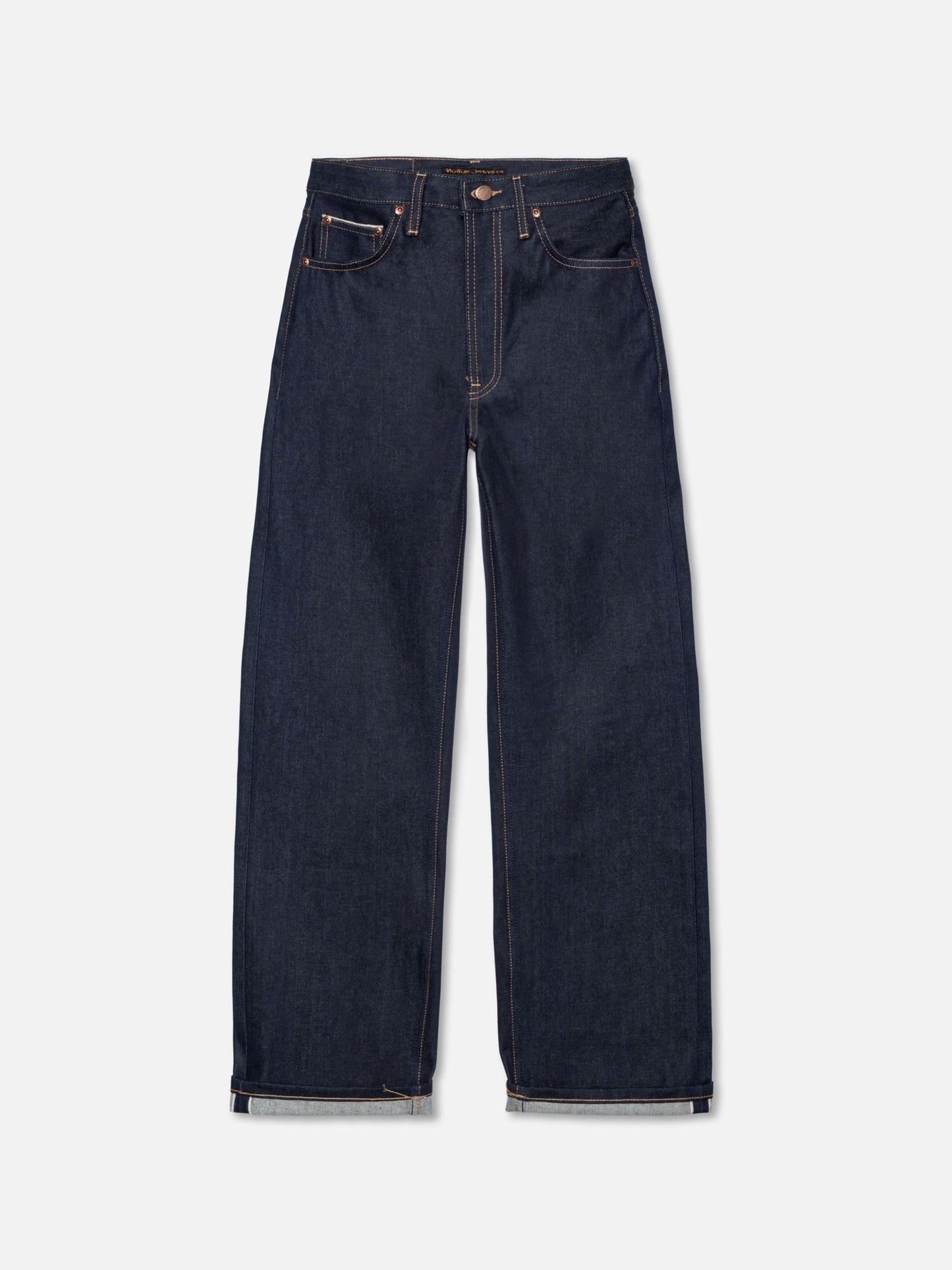 Jean selvedge large en coton bio | bleu "clean eileen dry twilight selvage"