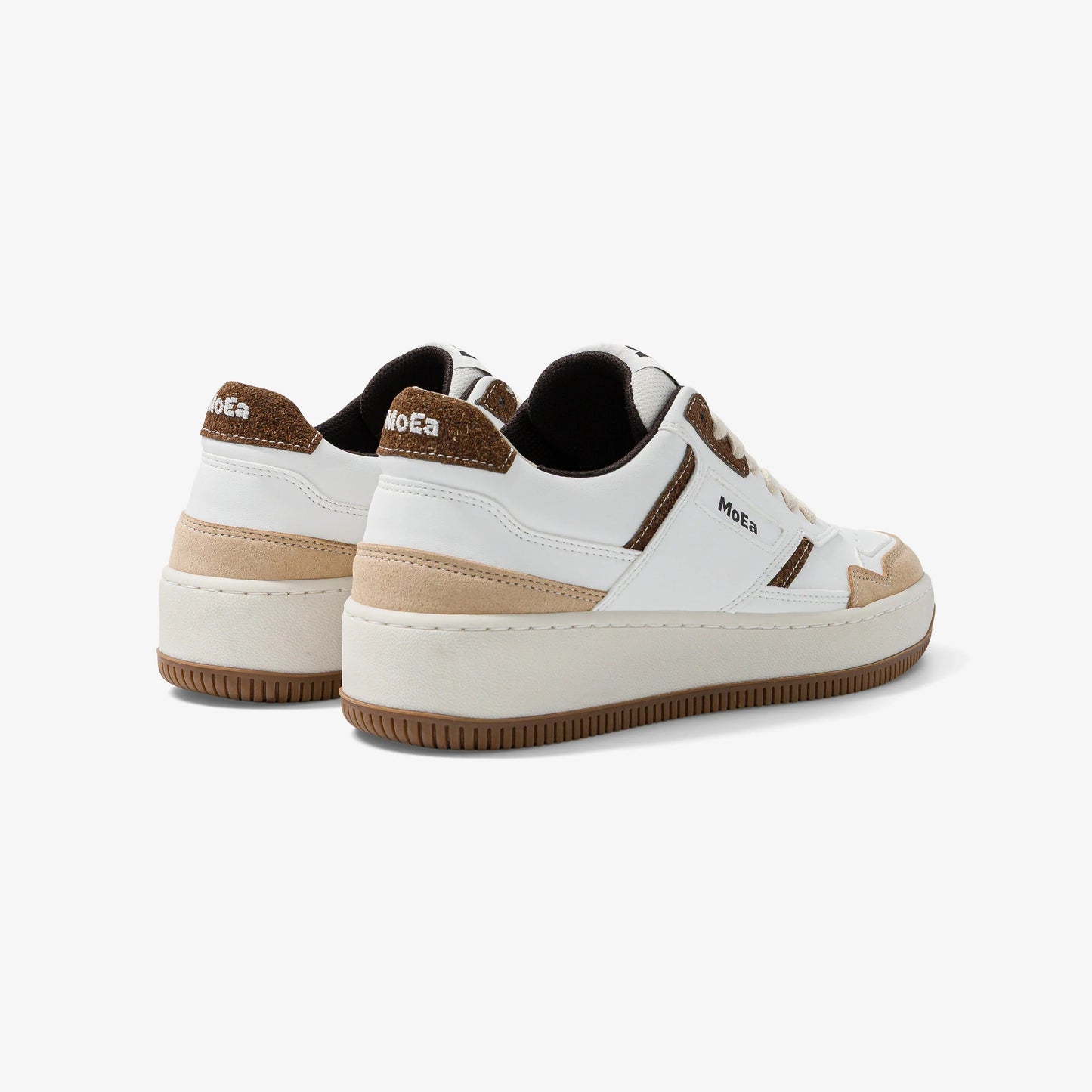 Baskets vegan | multicolor "gen1 - coco white & brown suede"