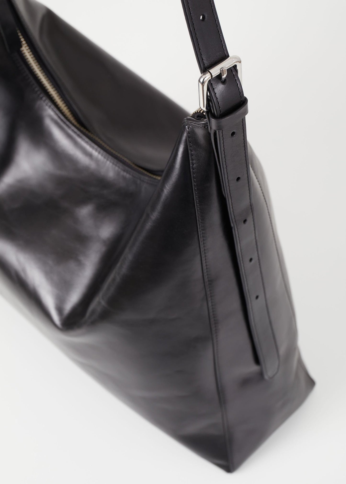 Sac cabas en cuir certifié | noir "hilo"