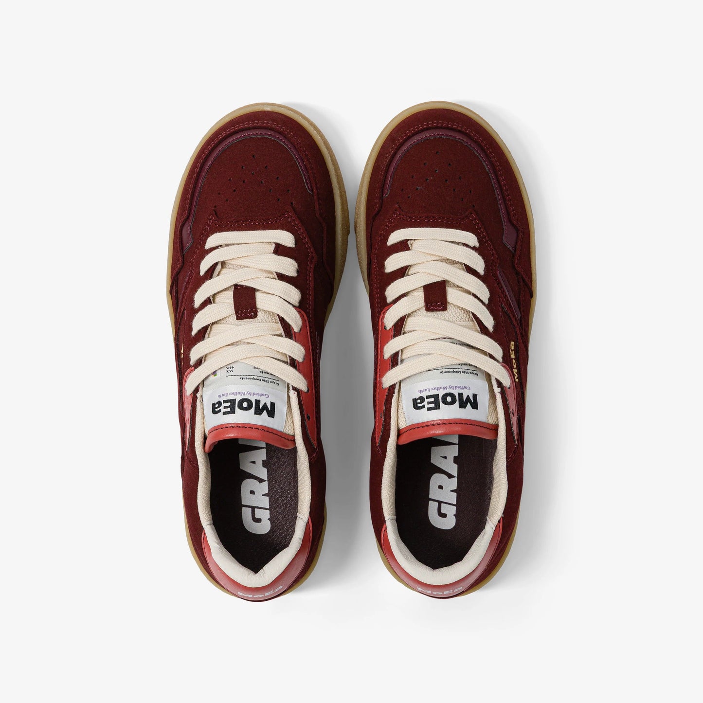Baskets vegan | bordeaux "Gen9 - GRAPES FULL BURGUNDY SUEDE"